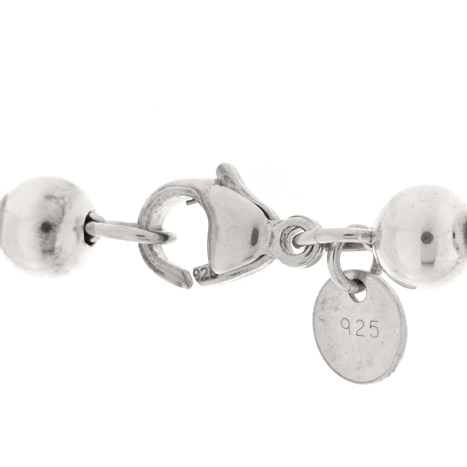 Sterling Silver Hardwear Graduated Ball Necklace - Image 4