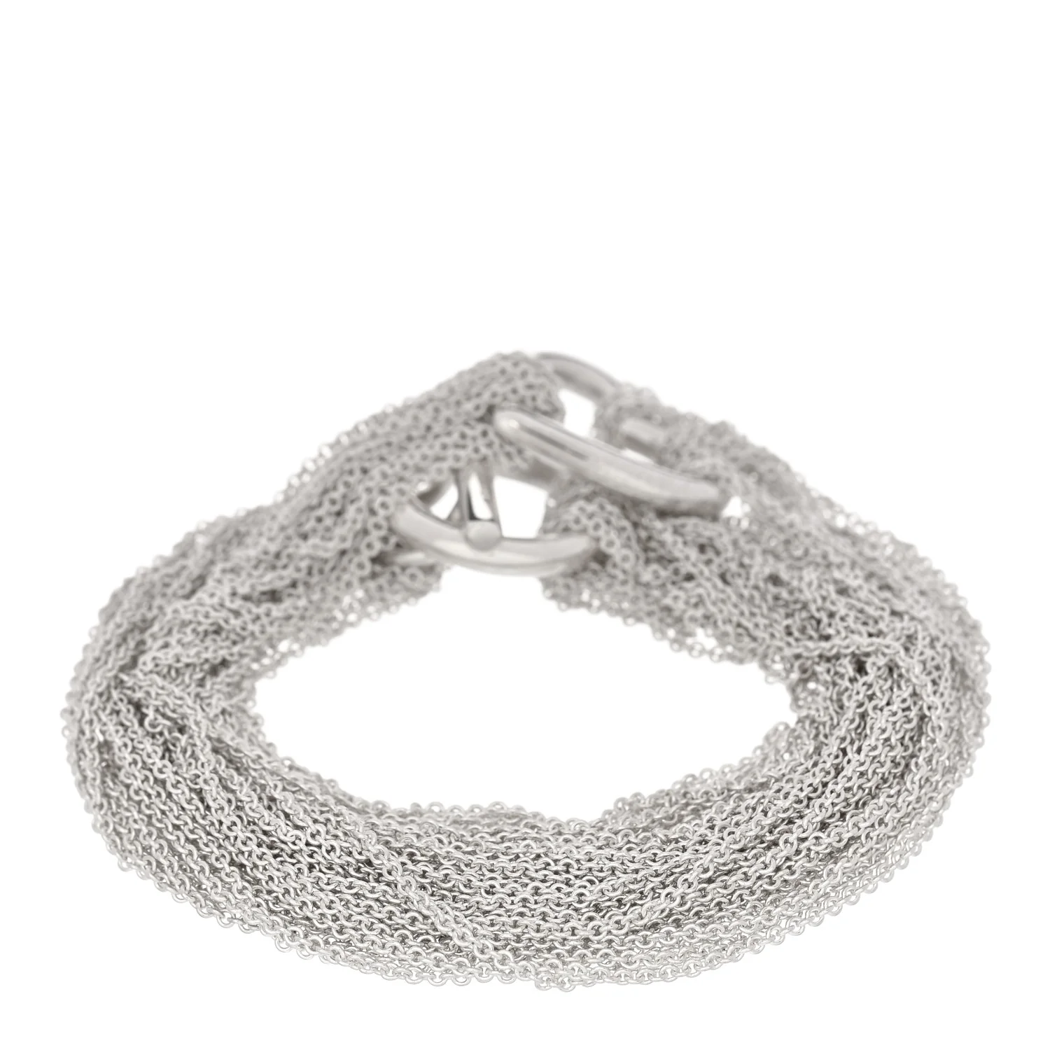Sterling Silver Heart Mesh Necklace - Image 2