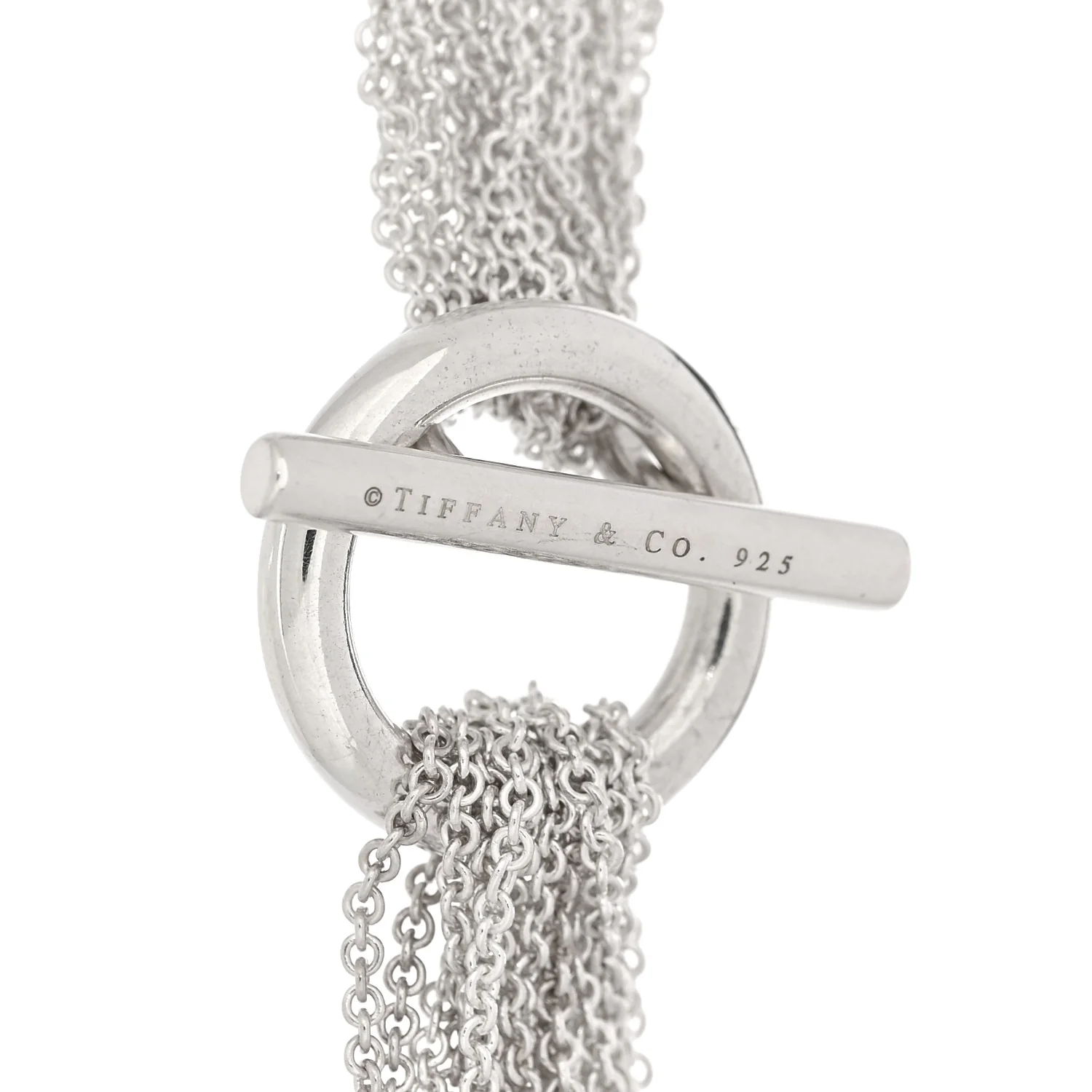 Sterling Silver Heart Mesh Necklace - Image 3