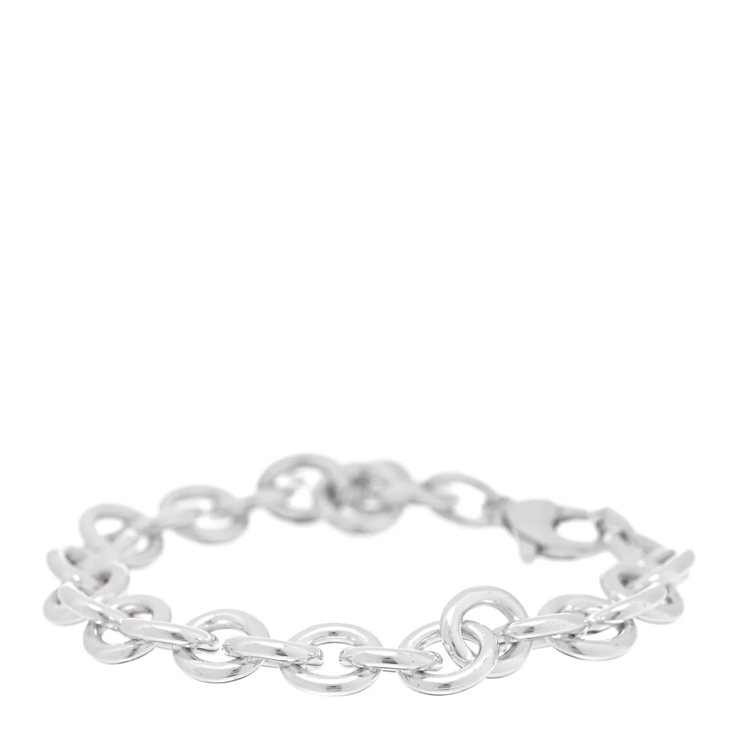 Sterling Silver Heart Tag Charm Bracelet - Image 2