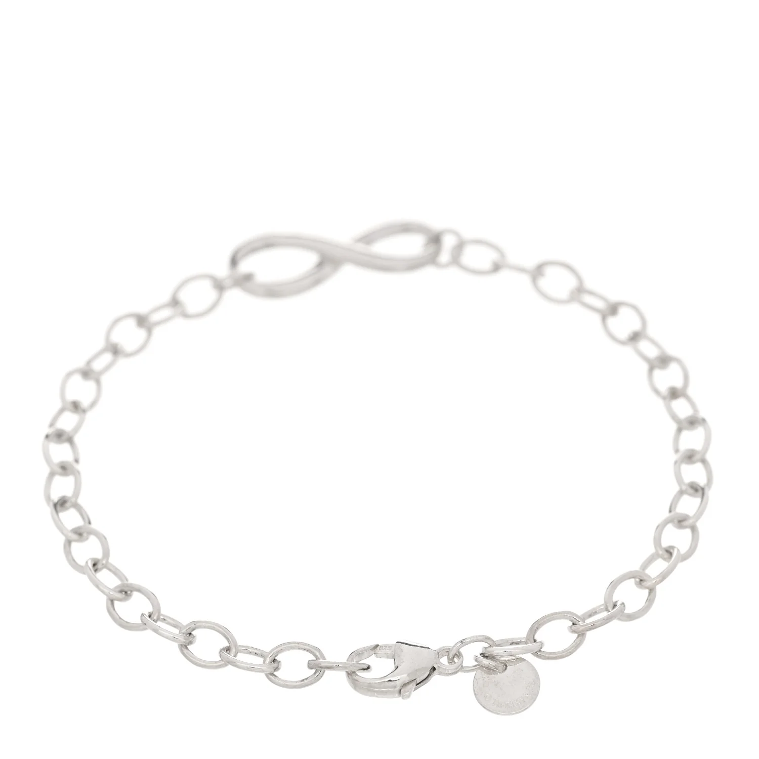 Sterling Silver Infinity Chain Bracelet - Image 2