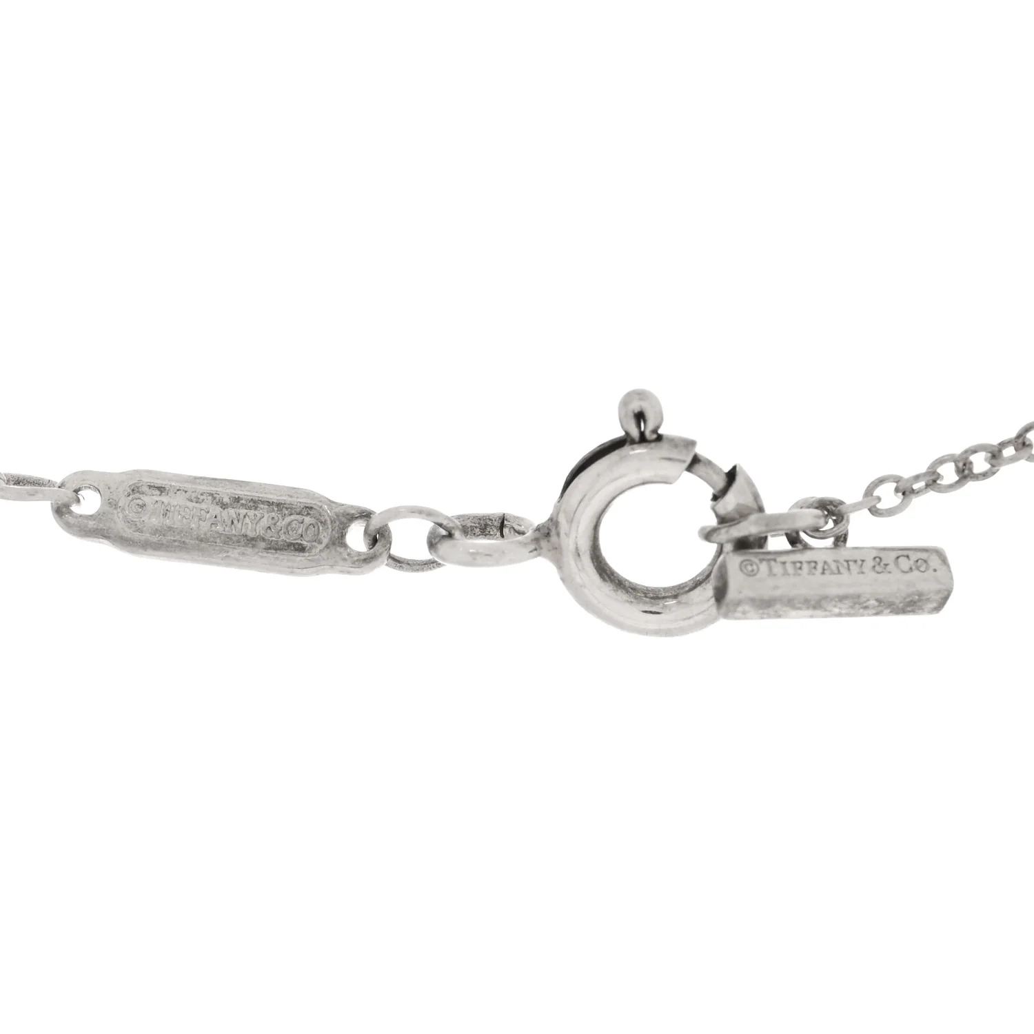 Sterling Silver Large T Smile Pendant Necklace - Image 4
