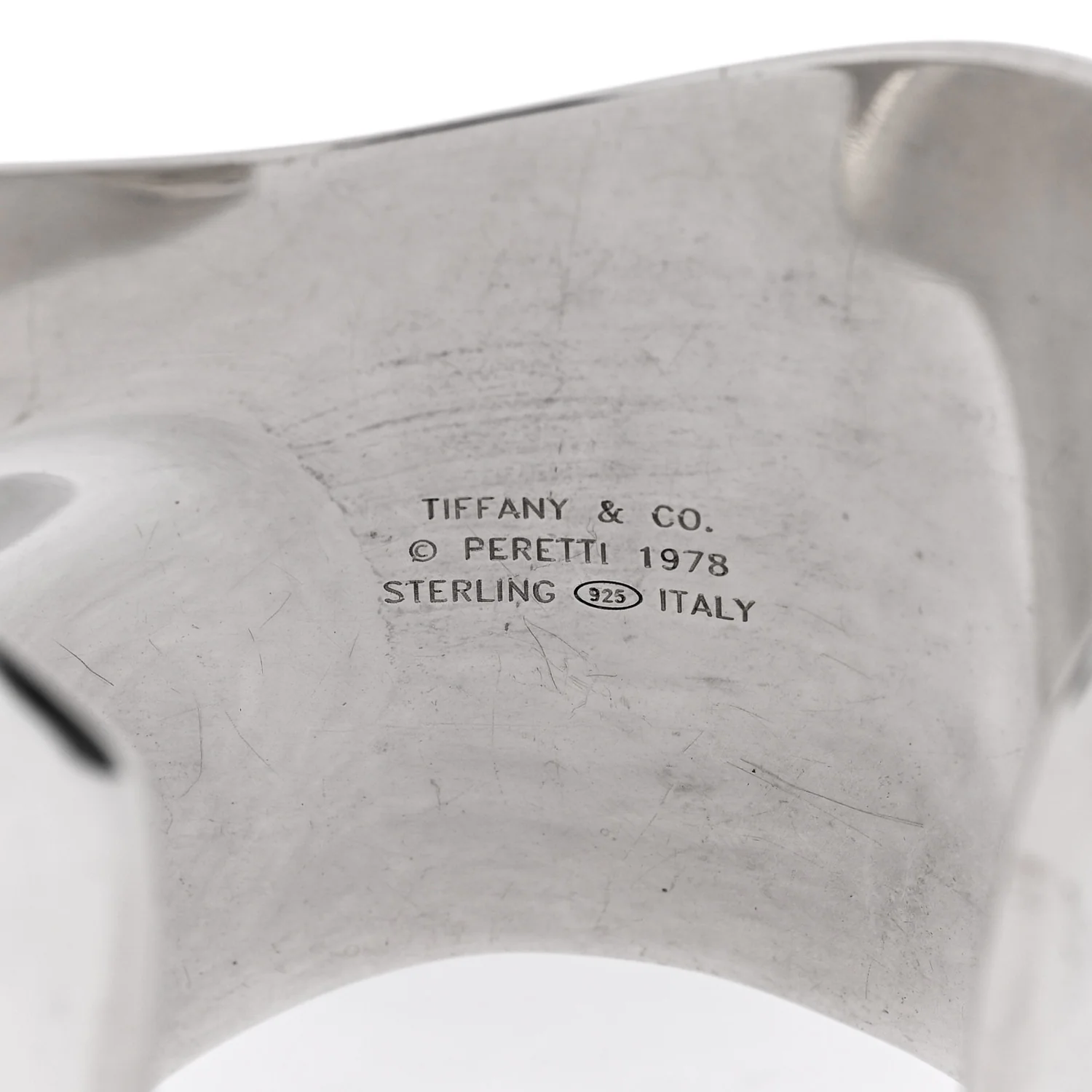 Sterling Silver Medium Elsa Peretti Left Wrist Bone Cuff Bracelet - Image 3