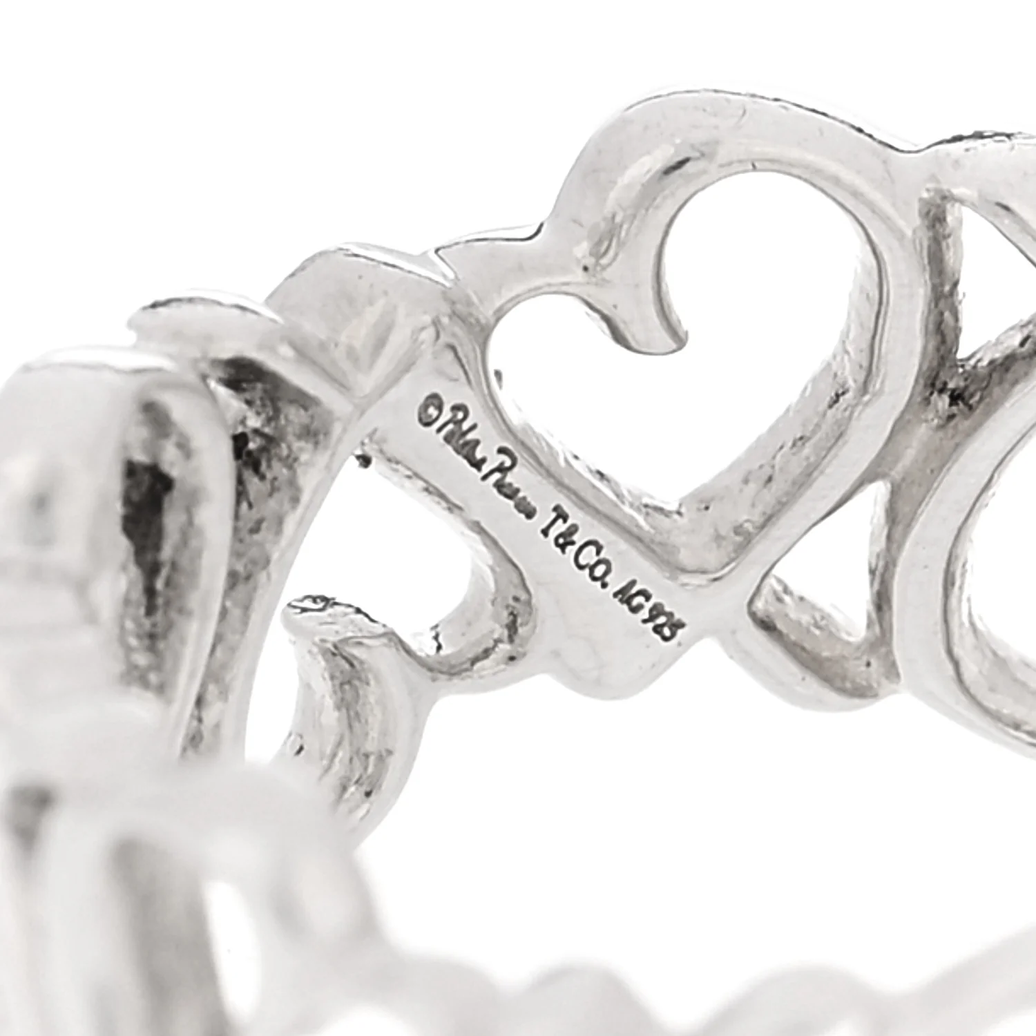 Sterling Silver Paloma Picasso Loving Heart Band Ring 49 5 - Image 4