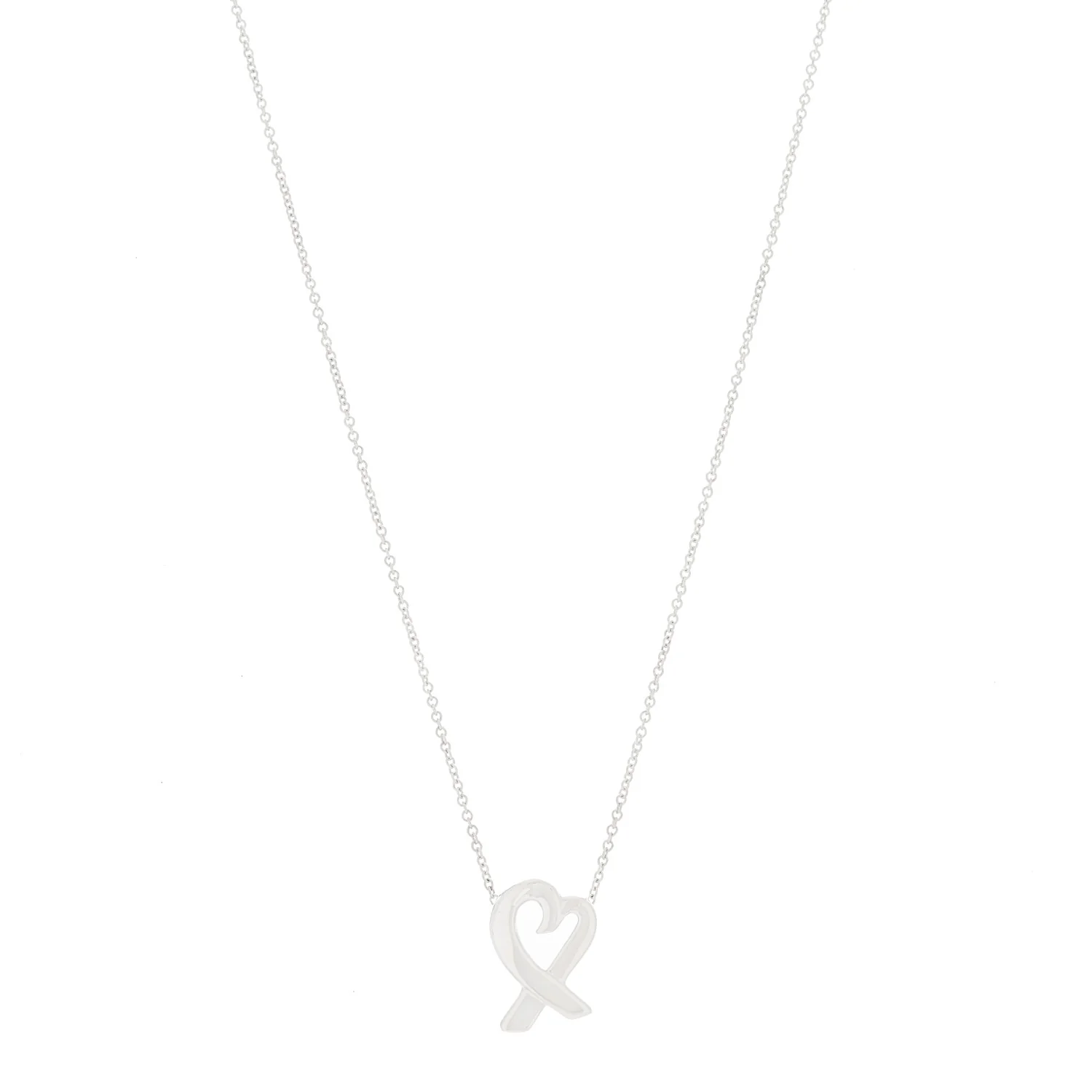 Sterling Silver Paloma Picasso Loving Heart Pendant Necklace