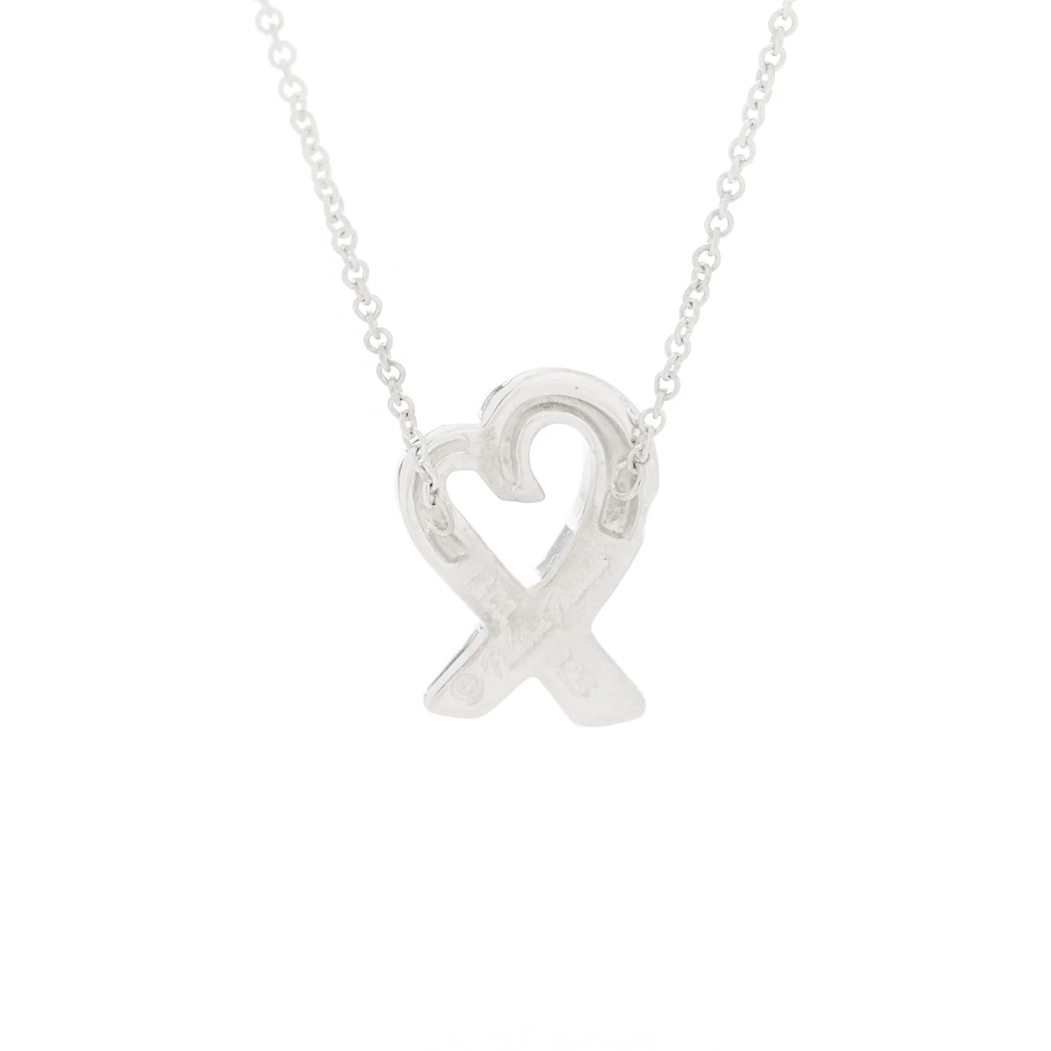 Sterling Silver Paloma Picasso Loving Heart Pendant Necklace - Image 4