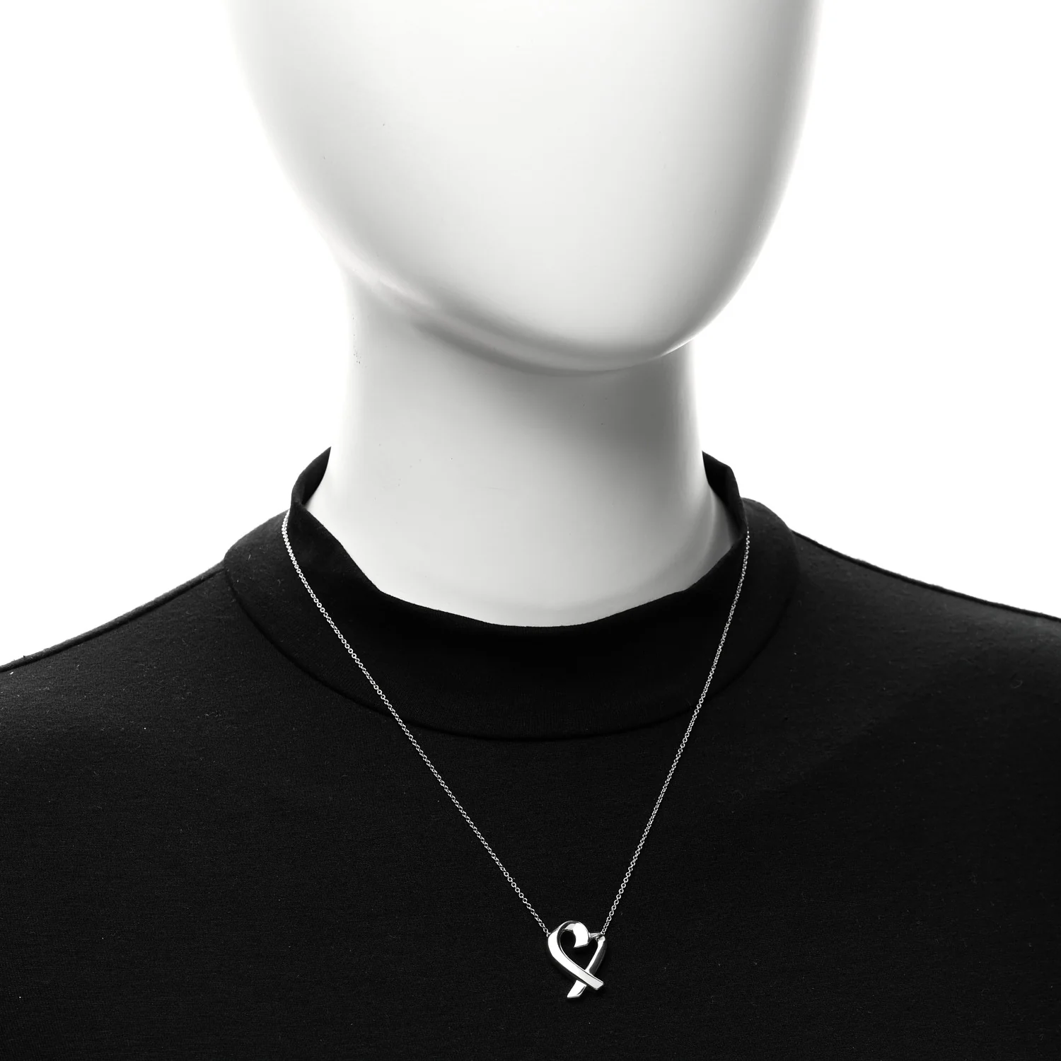 Sterling Silver Paloma Picasso Loving Heart Pendant Necklace - Image 2
