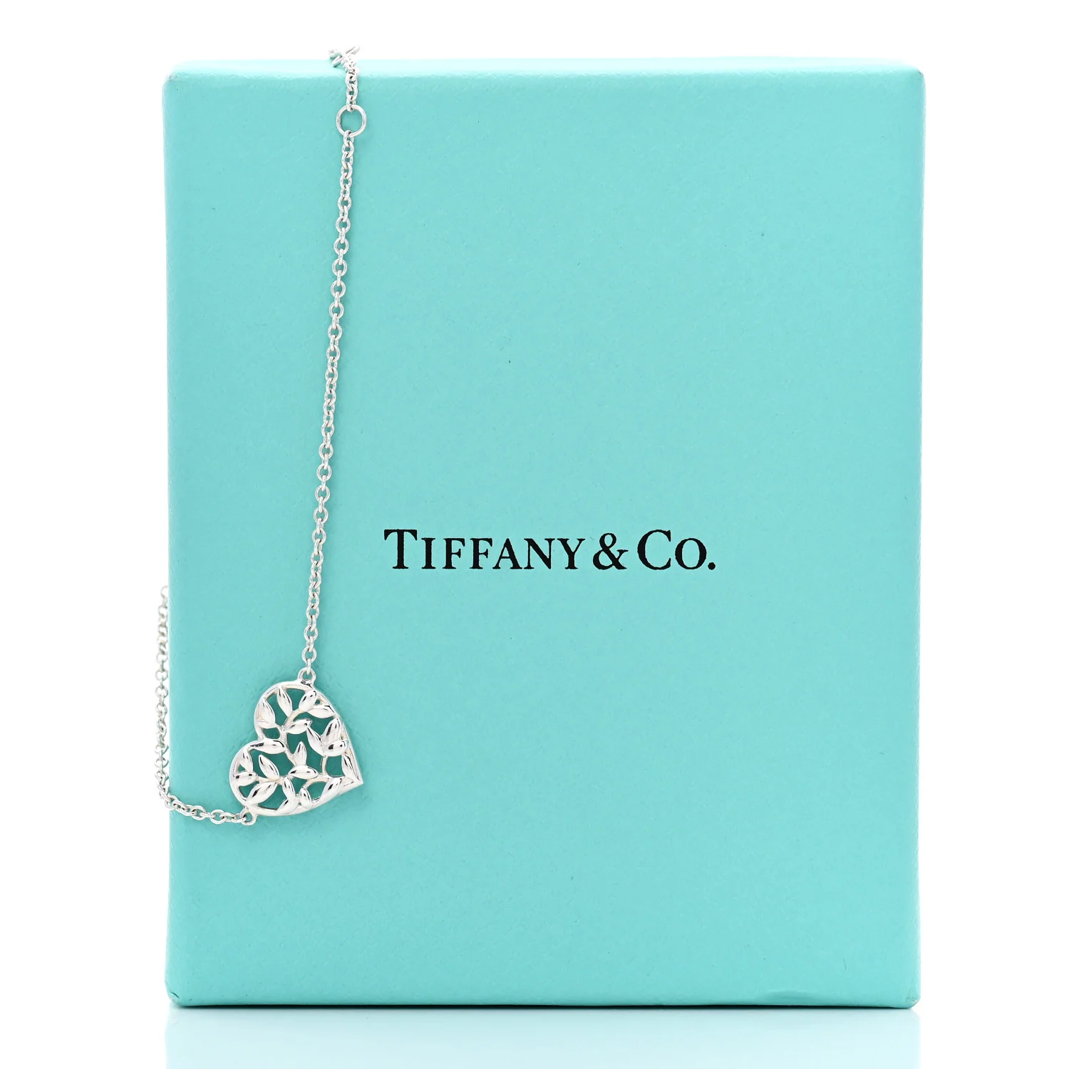 Sterling Silver Paloma Picasso Olive Leaf Heart Bracelet - Image 5