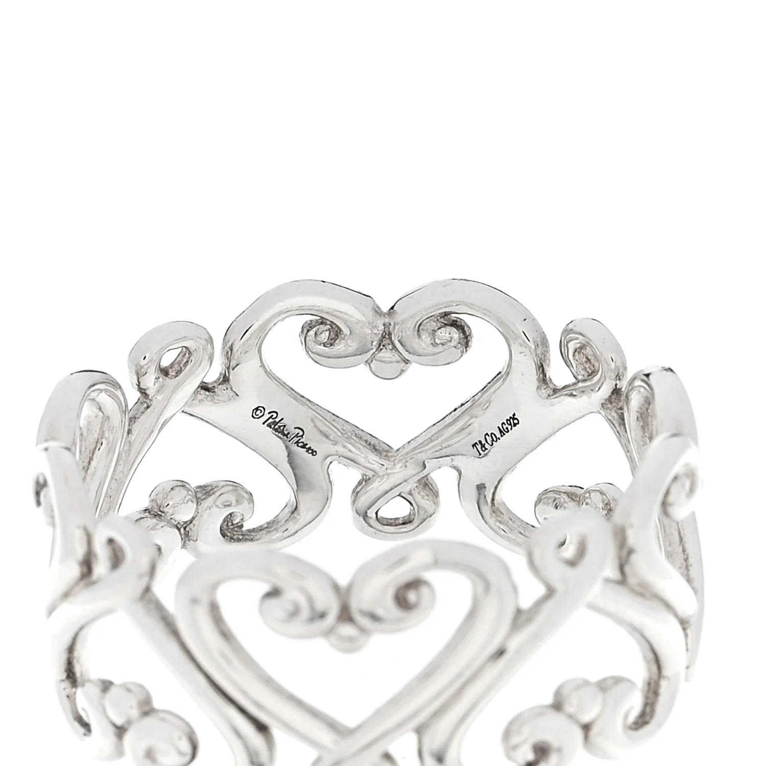 Sterling Silver Paloma Picasso Venezia Goldoni Heart Band Ring 57 8 - Image 4