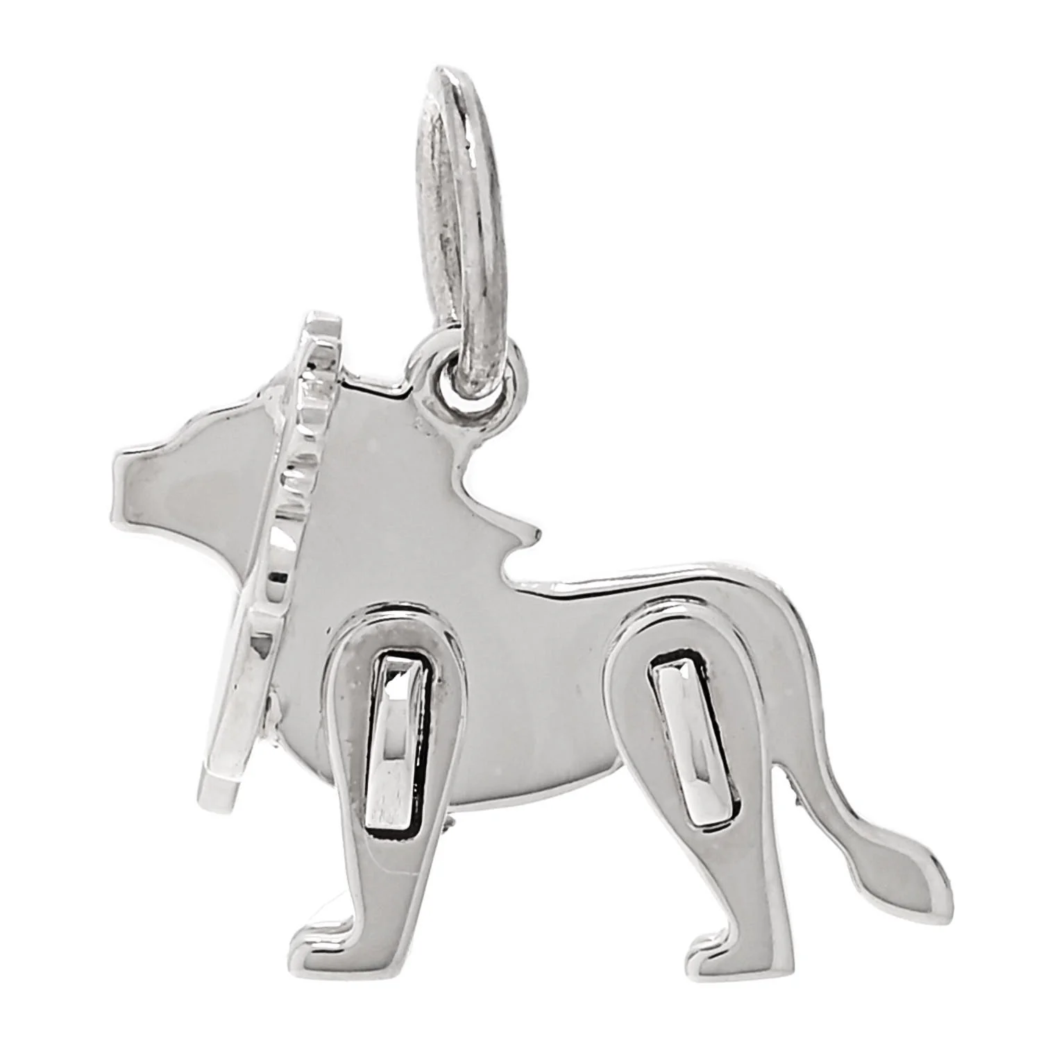 Sterling Silver Save the Wild Lion Charm
