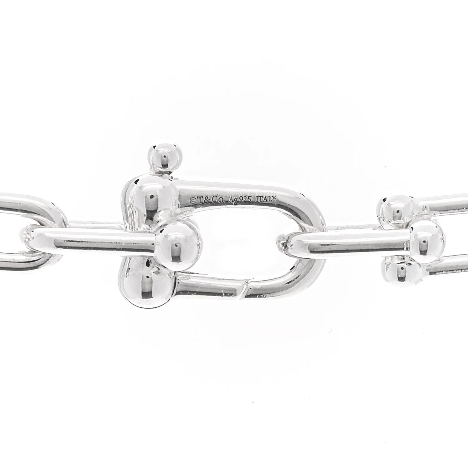 Sterling Silver Small HardWear Link Necklace - Image 4