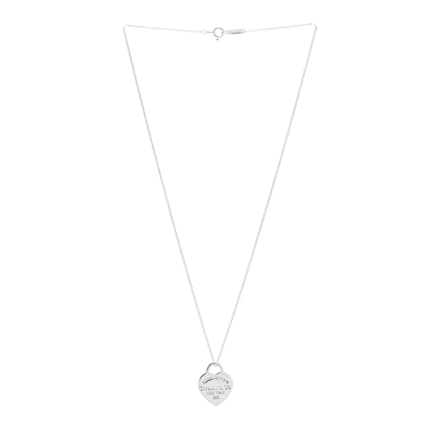 Sterling Silver Small Return To Tiffany Heart Pendant Necklace - Image 3