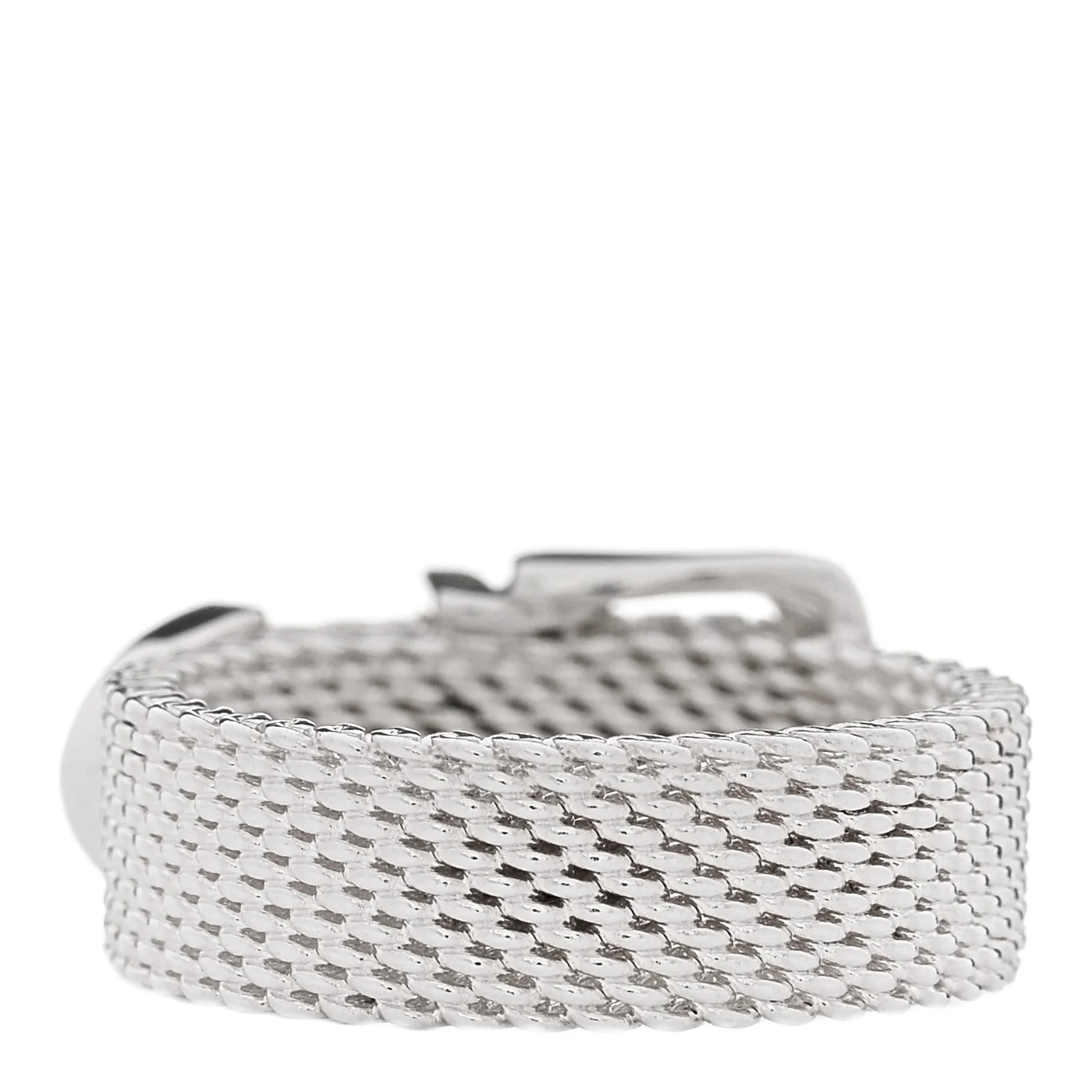 Sterling Silver Somerset Mesh Buckle Ring 47 4.25 - Image 3