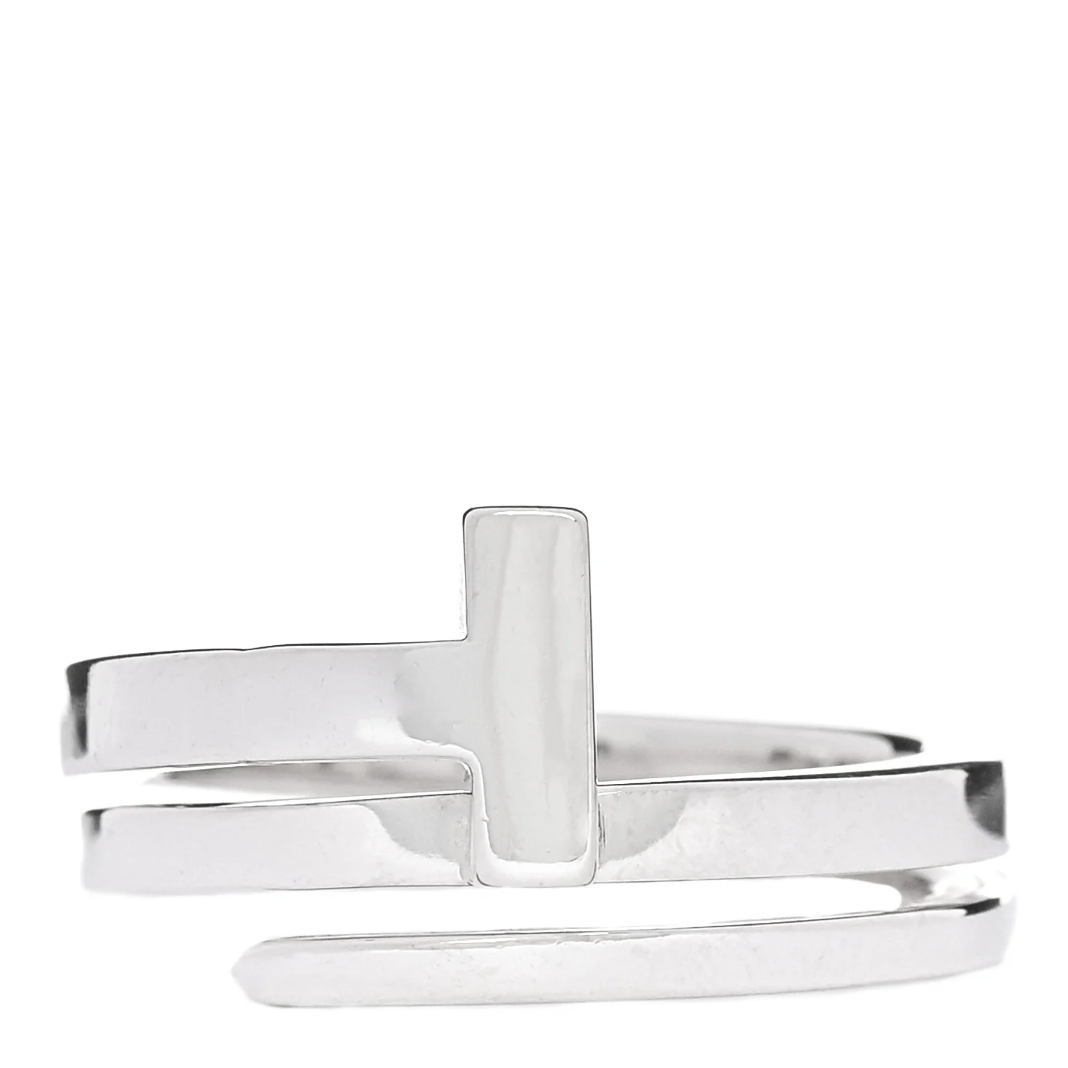 Sterling Silver T Square Wrap Ring 50 5.25