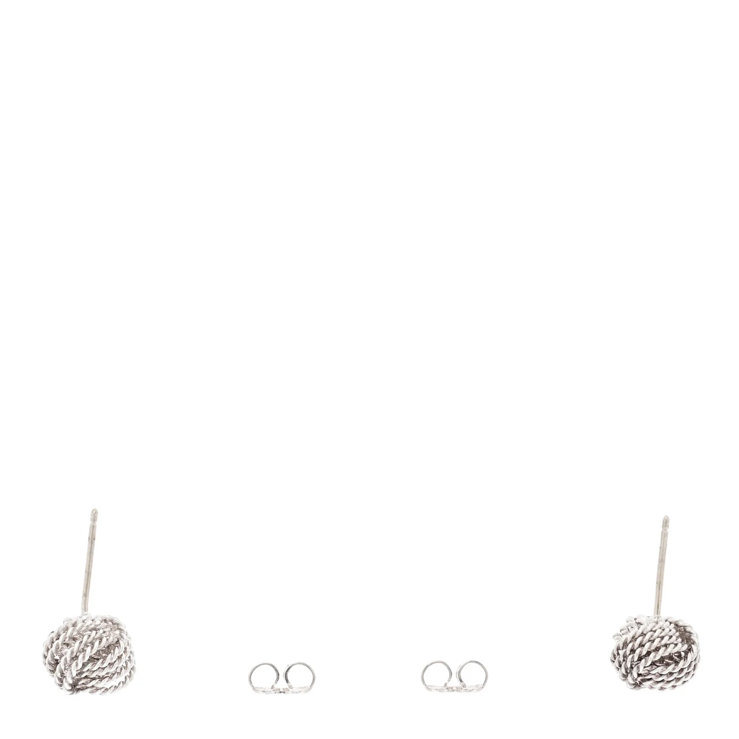 Sterling Silver Twist Knot Earrings - Image 3
