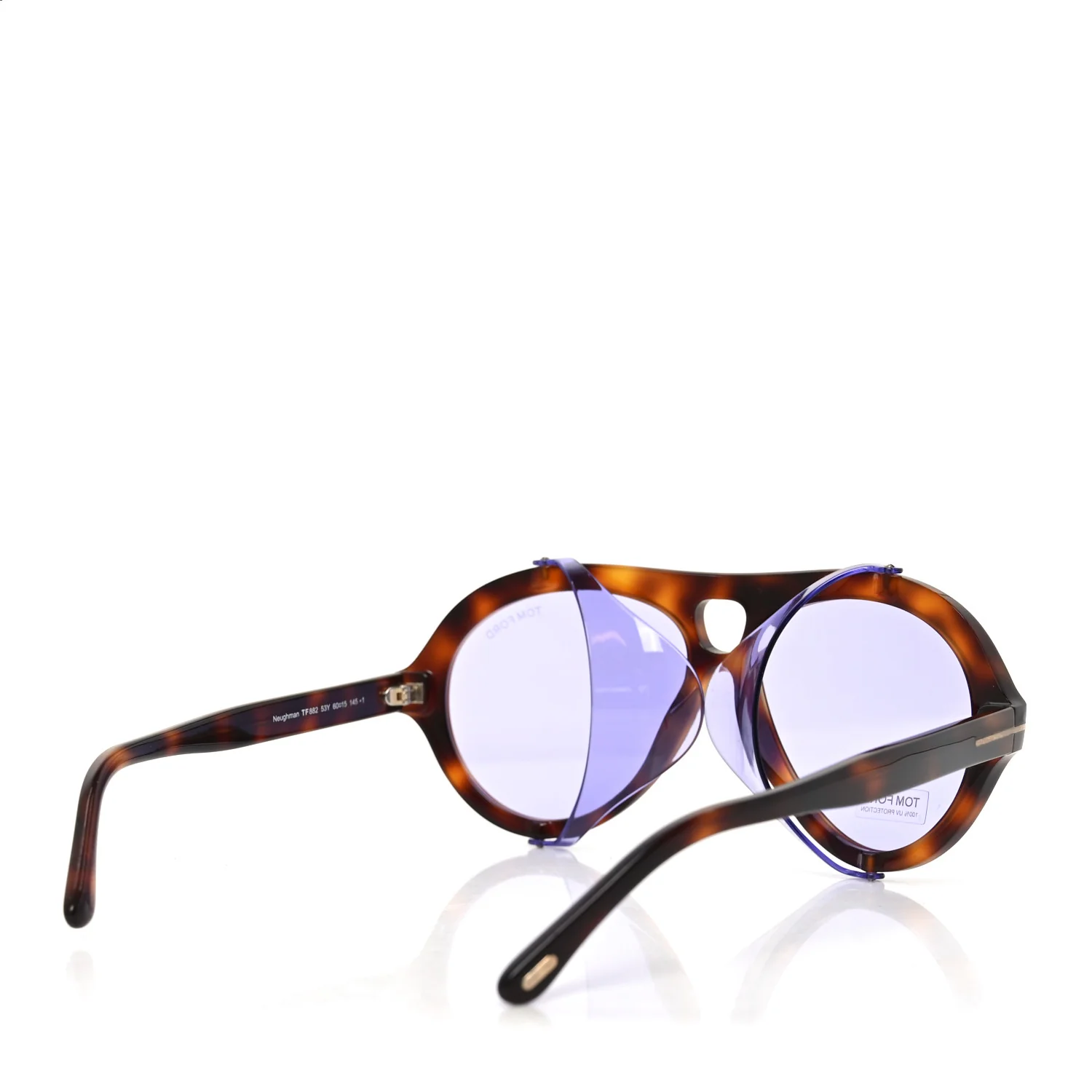 Acetate Neughman Sunglasses TF 882 Havana Purple - Image 4