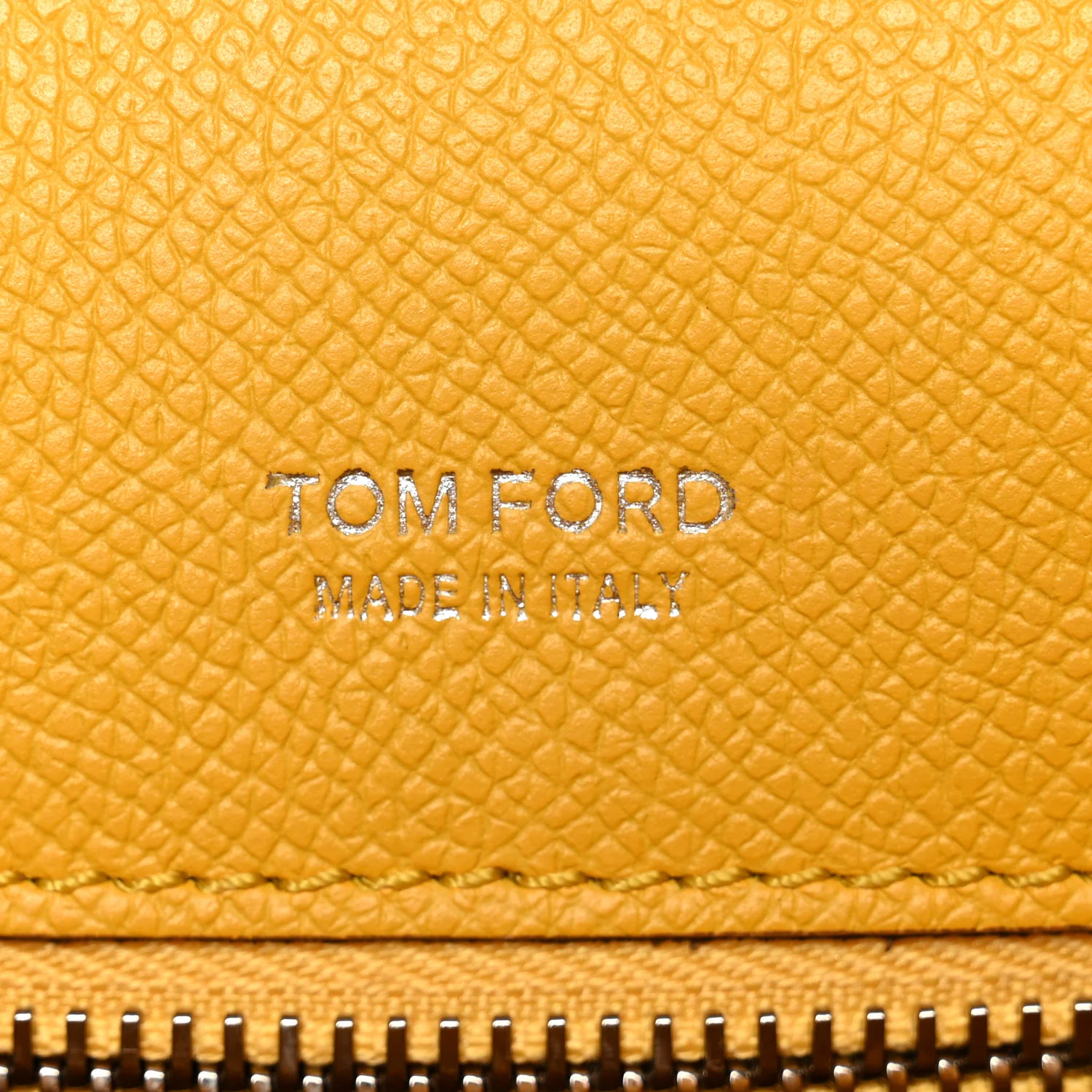 Grained Calfskin Mini T Clasp Tara Crossbody Bag Yellow - Image 6