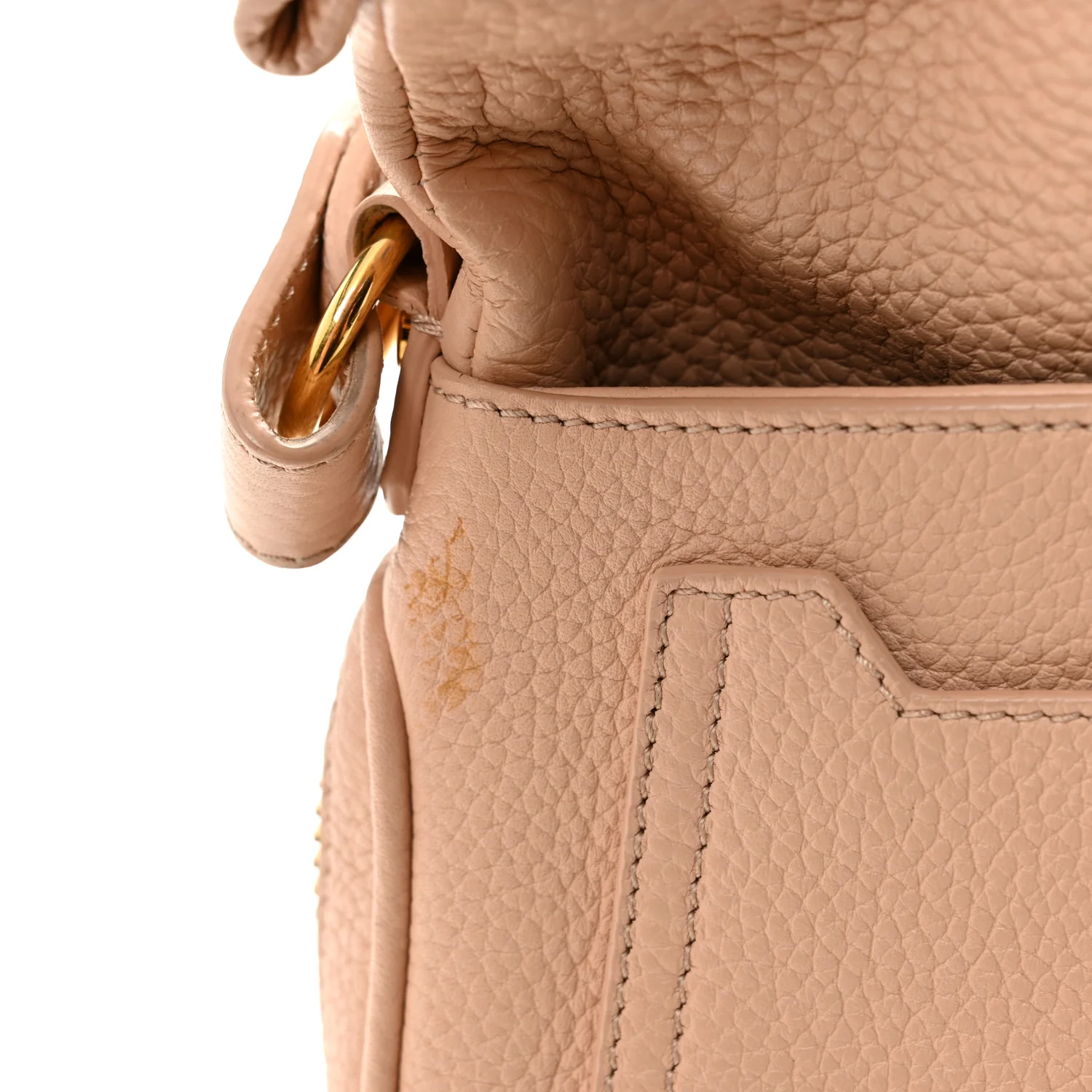 Pebbled Calfskin Jennifer Mini Crossbody Bag Blush Nude - Image 13