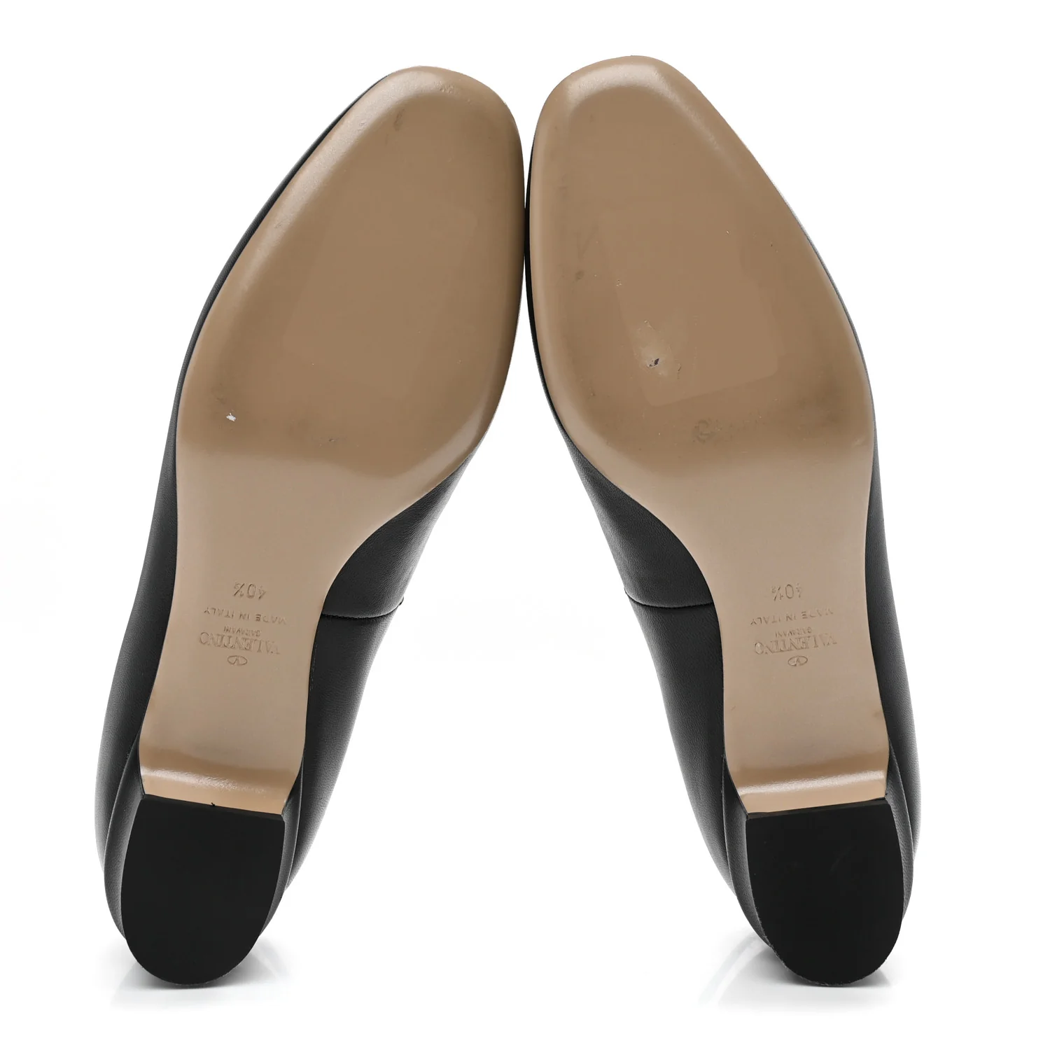 Calfskin Ballerina Ankle Strap Flats 40.5 Black - Image 6
