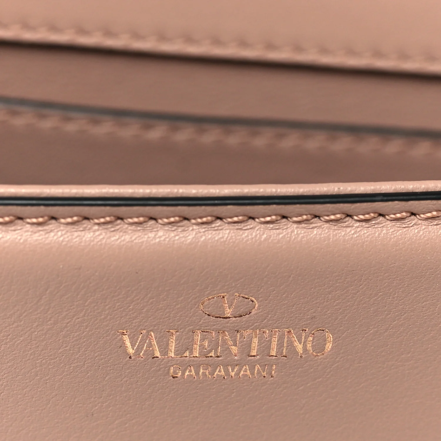 Calfskin Crystal Vlogo Small Loco Shoulder Bag Rose Cannelle - Image 6