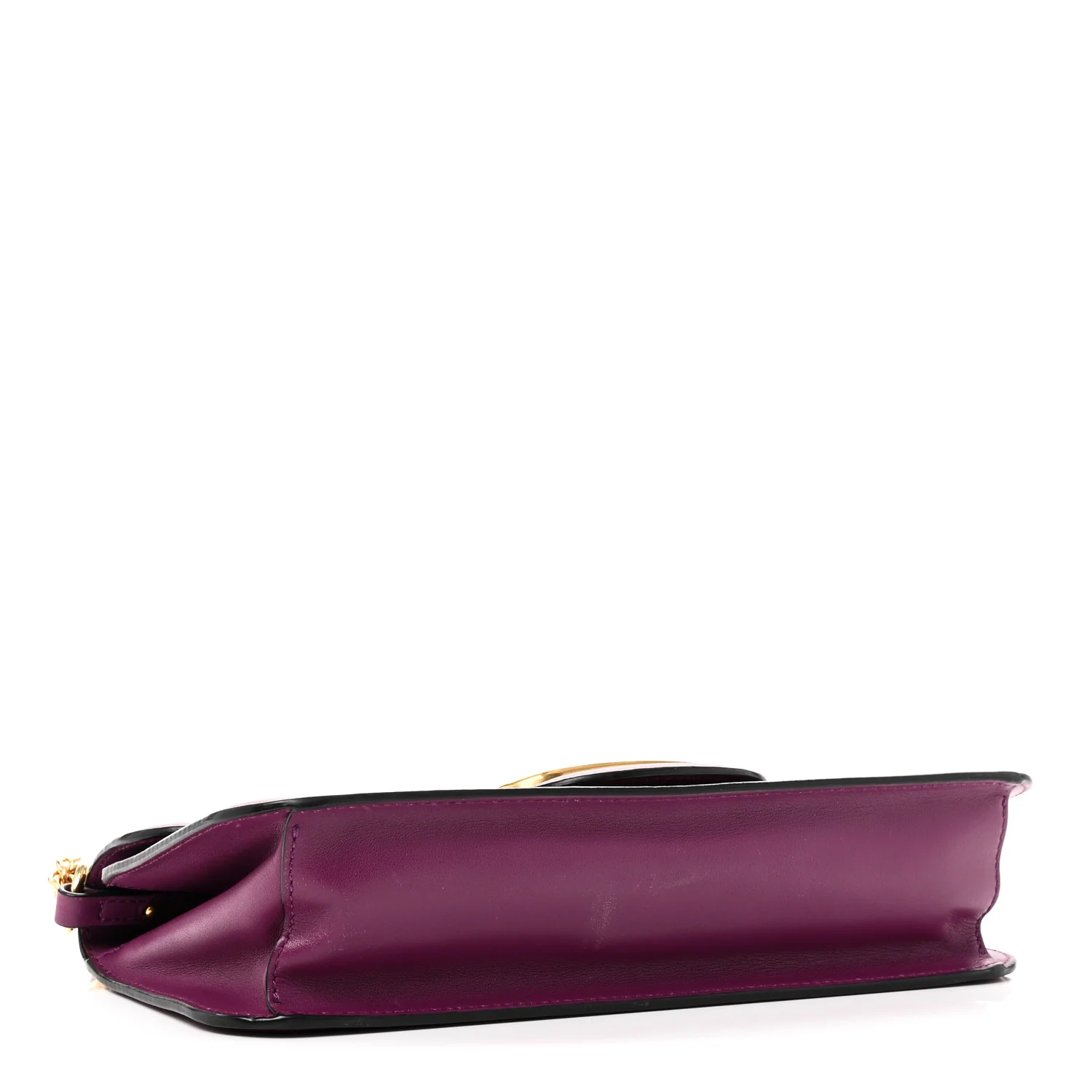 Calfskin Vlogo Loco Shoulder Bag Prune - Image 4