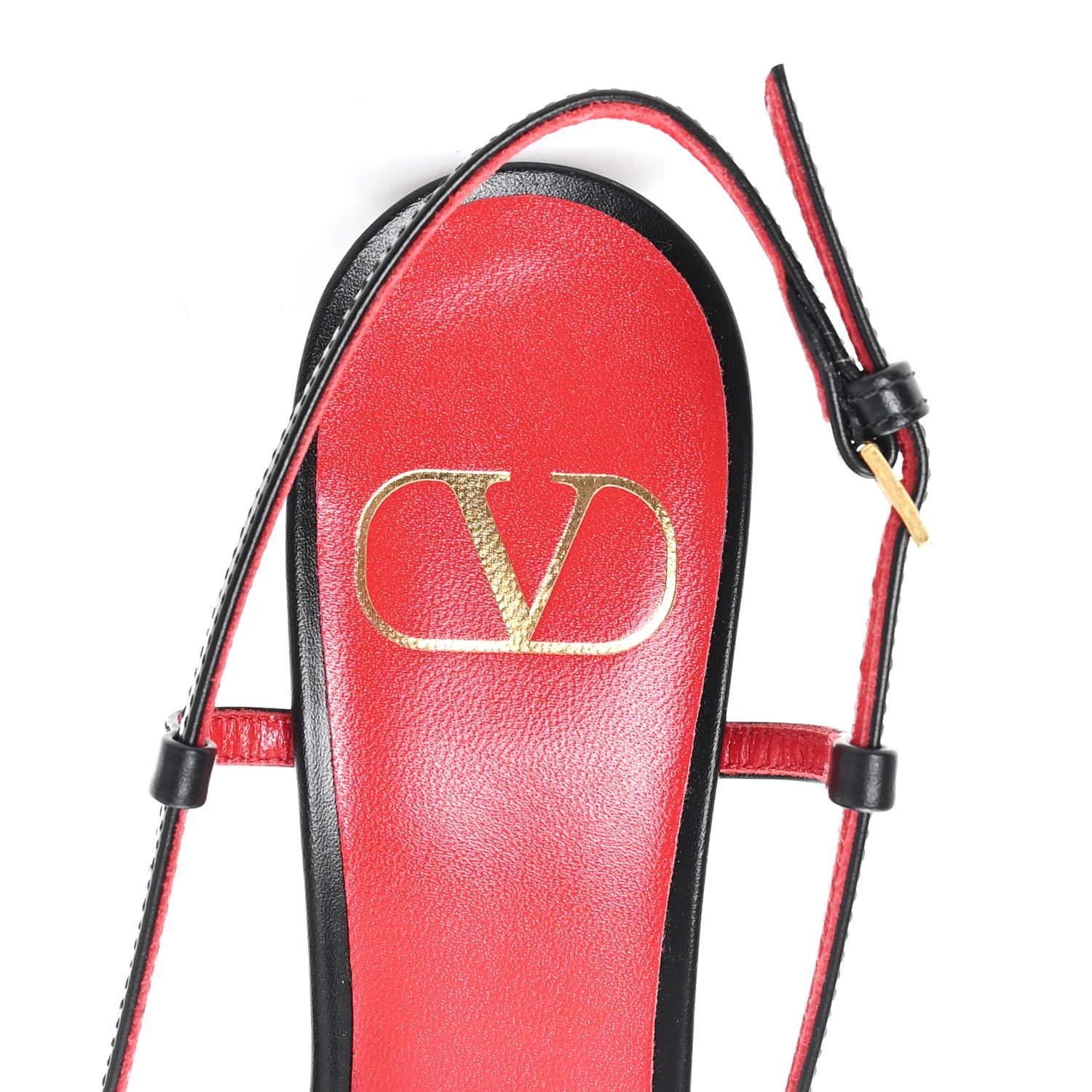 Calfskin Vlogo Slingback 80mm Pumps 37 Black - Image 8
