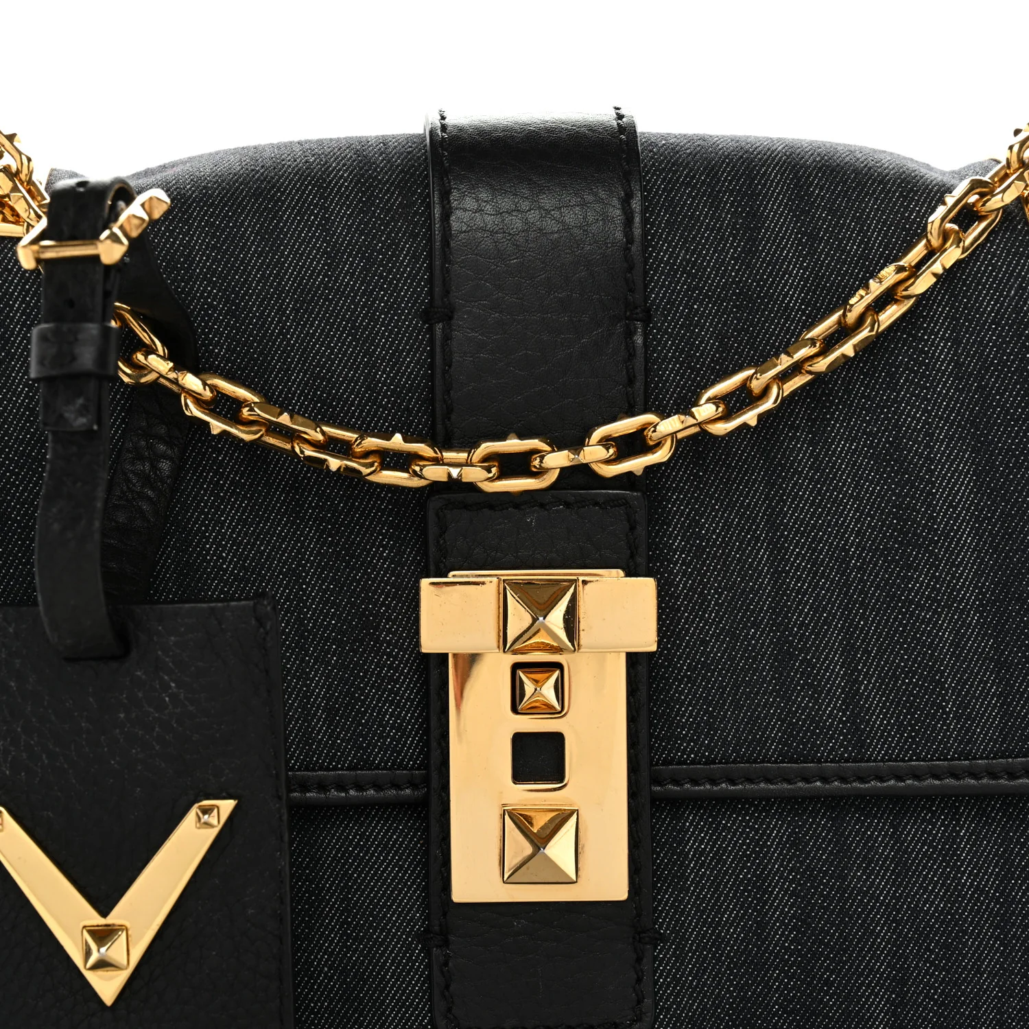 Denim B-Rockstud Flap Blue Blue - Image 7