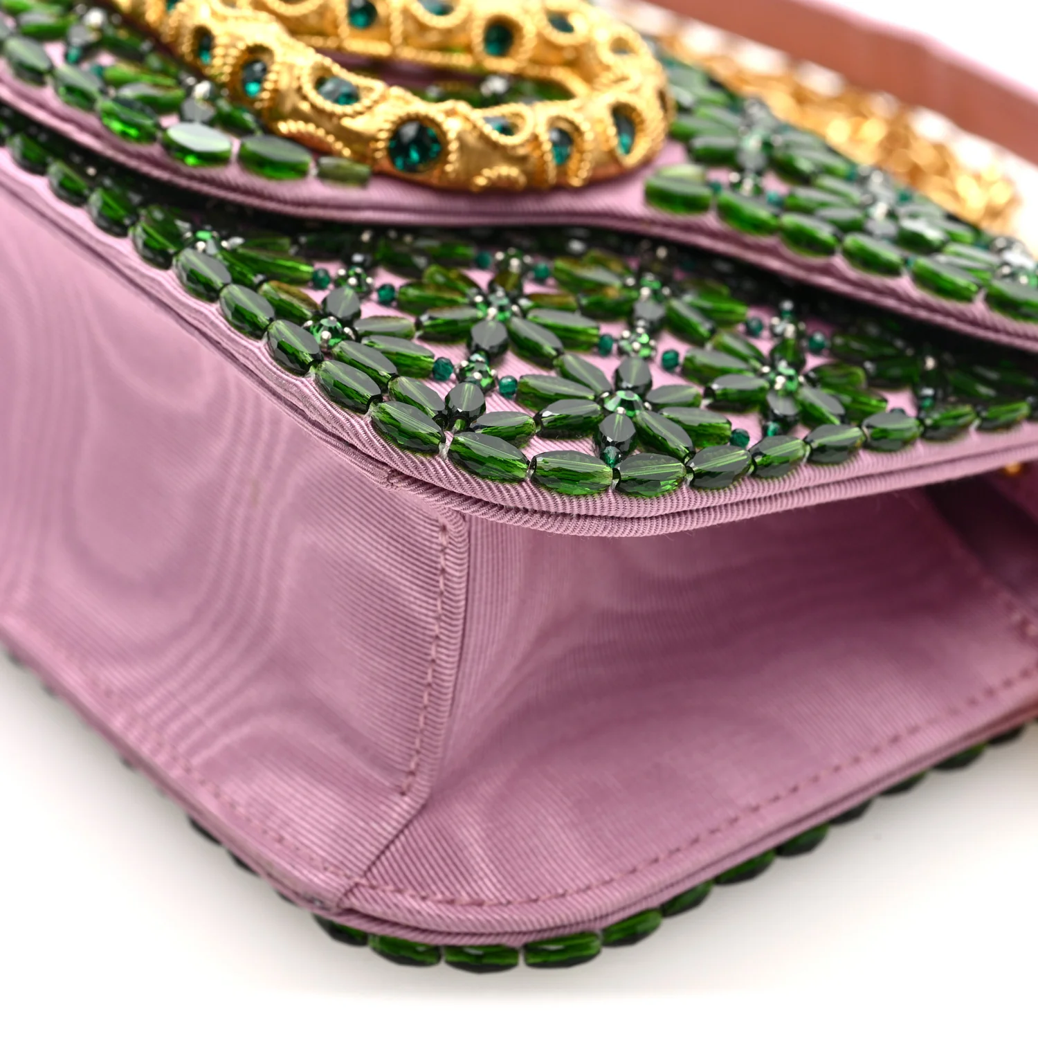 Fabric Crystal Embroidered Vlogo Small Loco Shoulder Bag Multicolor - Image 9