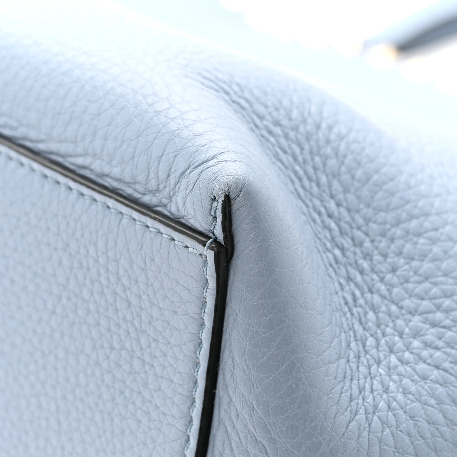 Grained Calfskin Rockstud Shoulder Tote Niagara - Image 10