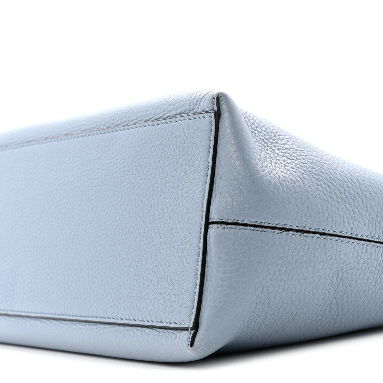 Grained Calfskin Rockstud Shoulder Tote Niagara - Image 9
