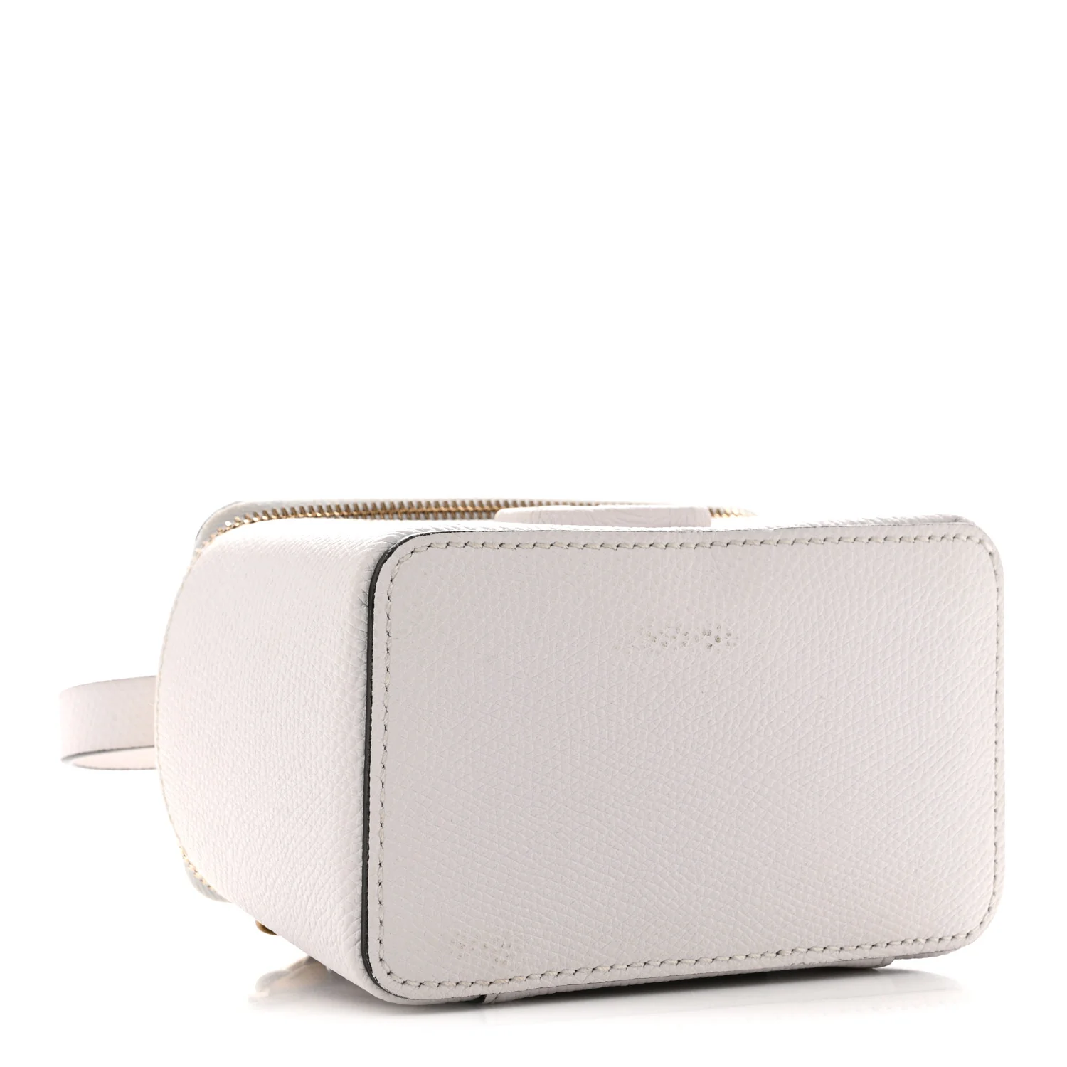 Grained Calfskin VSling Vanity Case White - Image 4