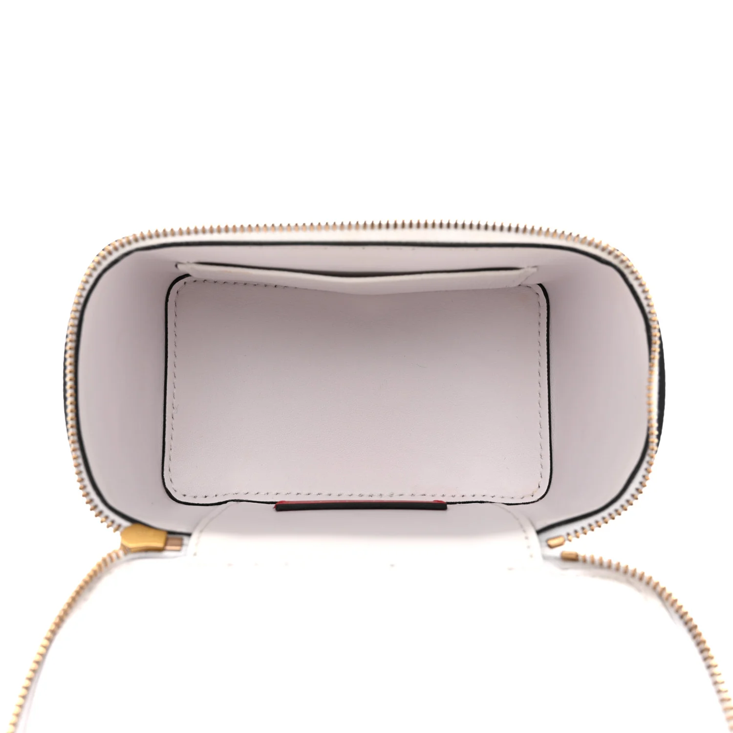 Grained Calfskin VSling Vanity Case White - Image 5