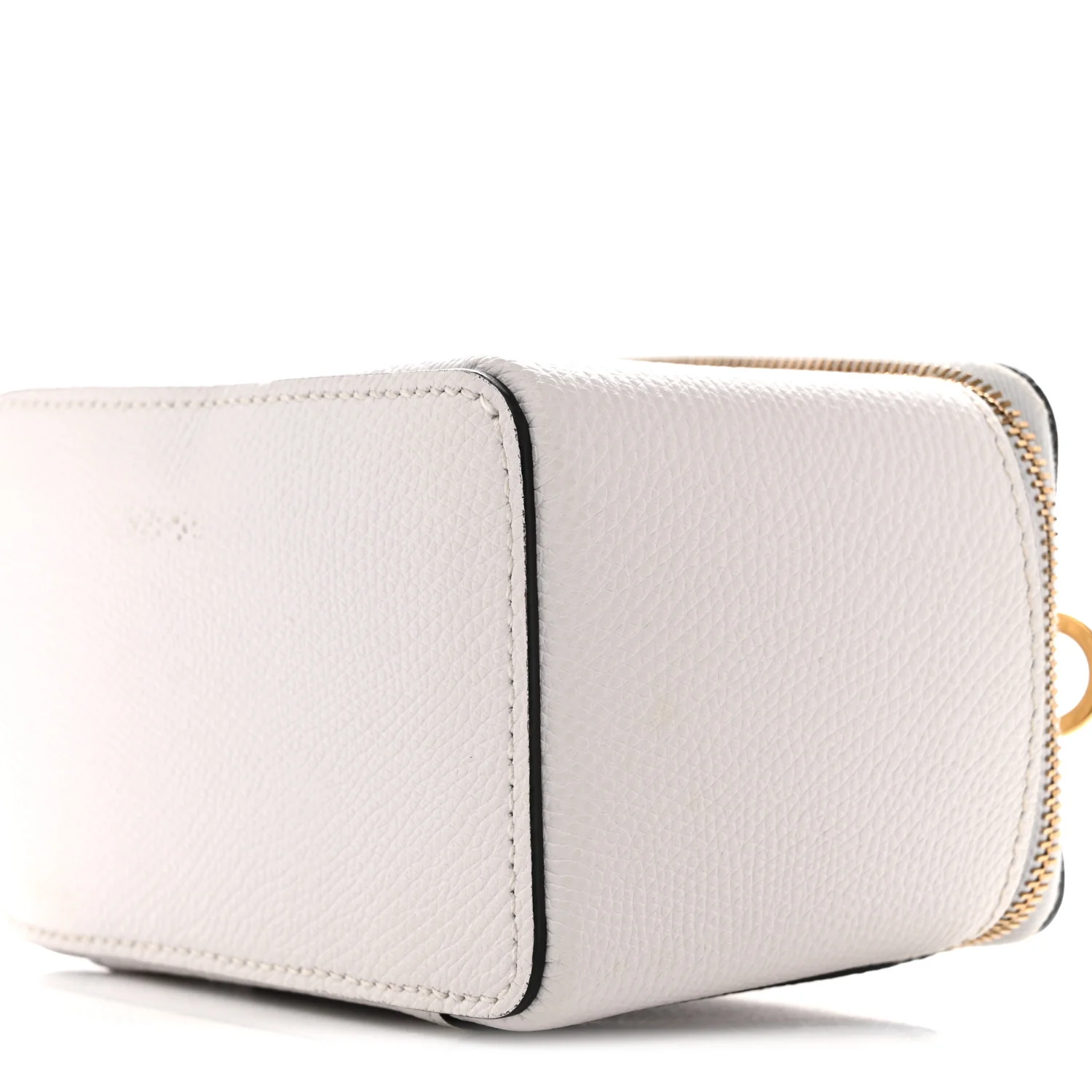 Grained Calfskin VSling Vanity Case White - Image 9