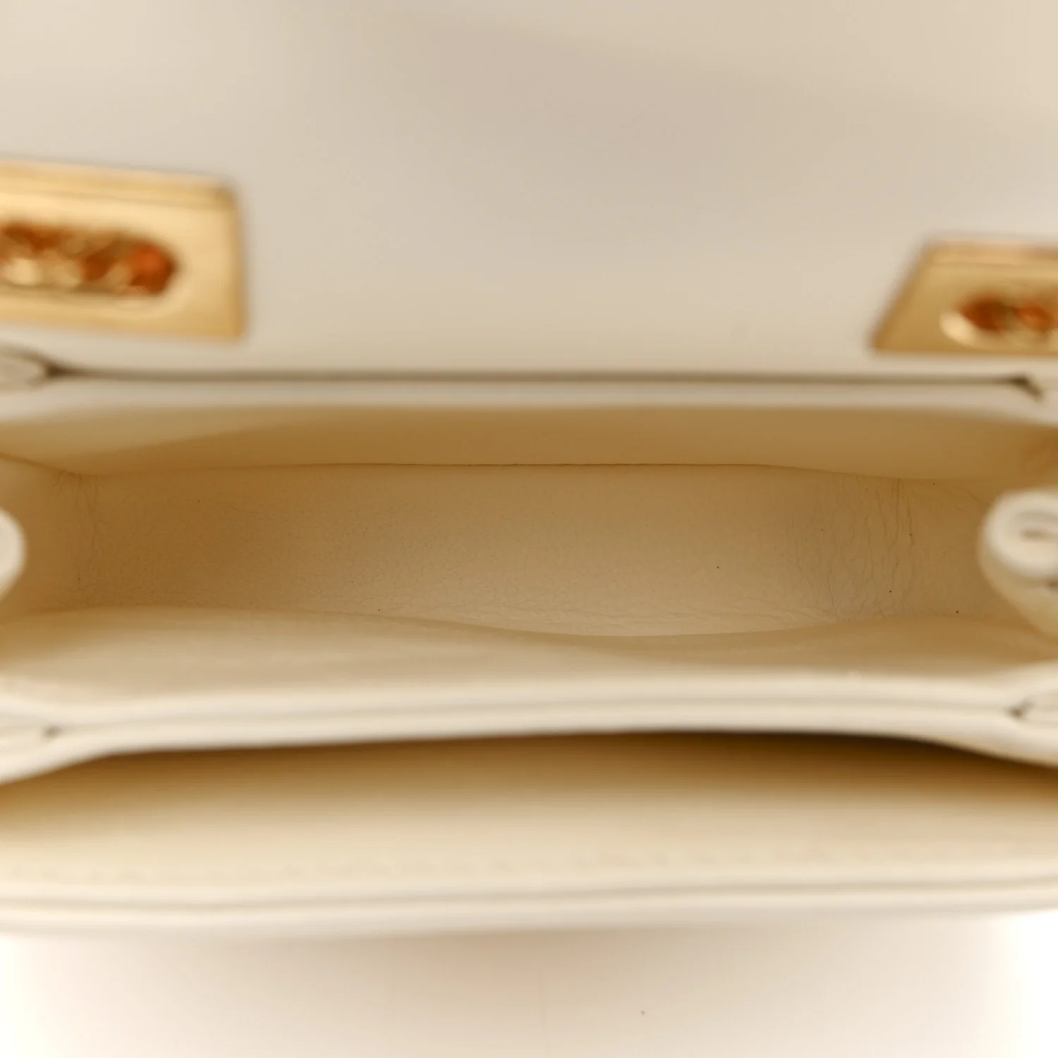 Nappa Micro One Stud Chain Bag Ivory - Image 5