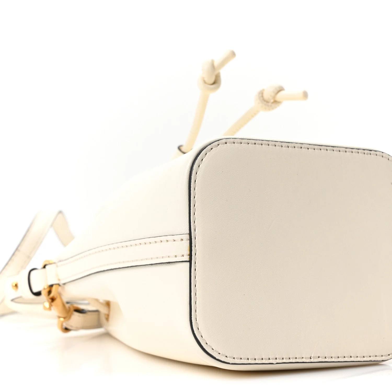 Nappa Mini VLogo Signature Bucket Bag Light Ivory - Image 8