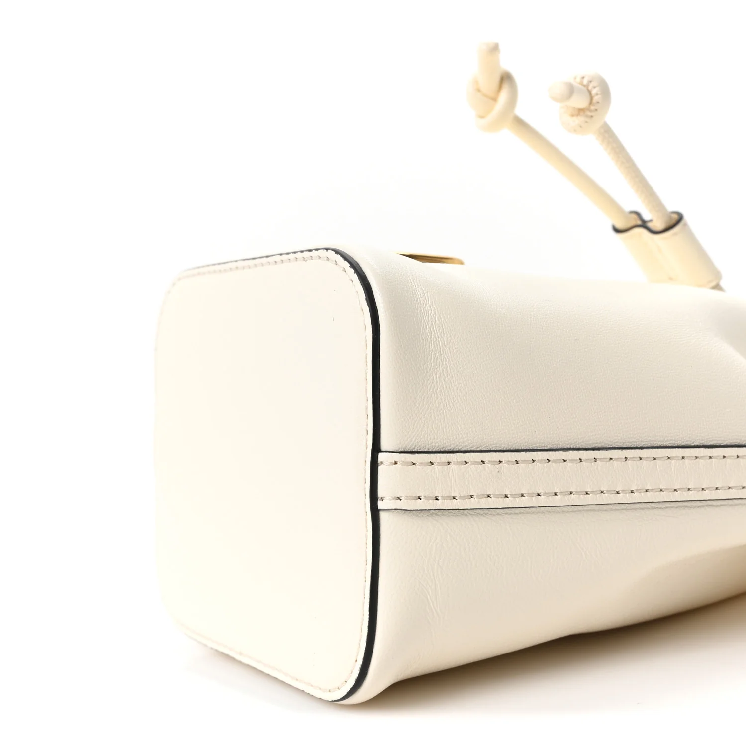 Nappa Mini VLogo Signature Bucket Bag Light Ivory - Image 9