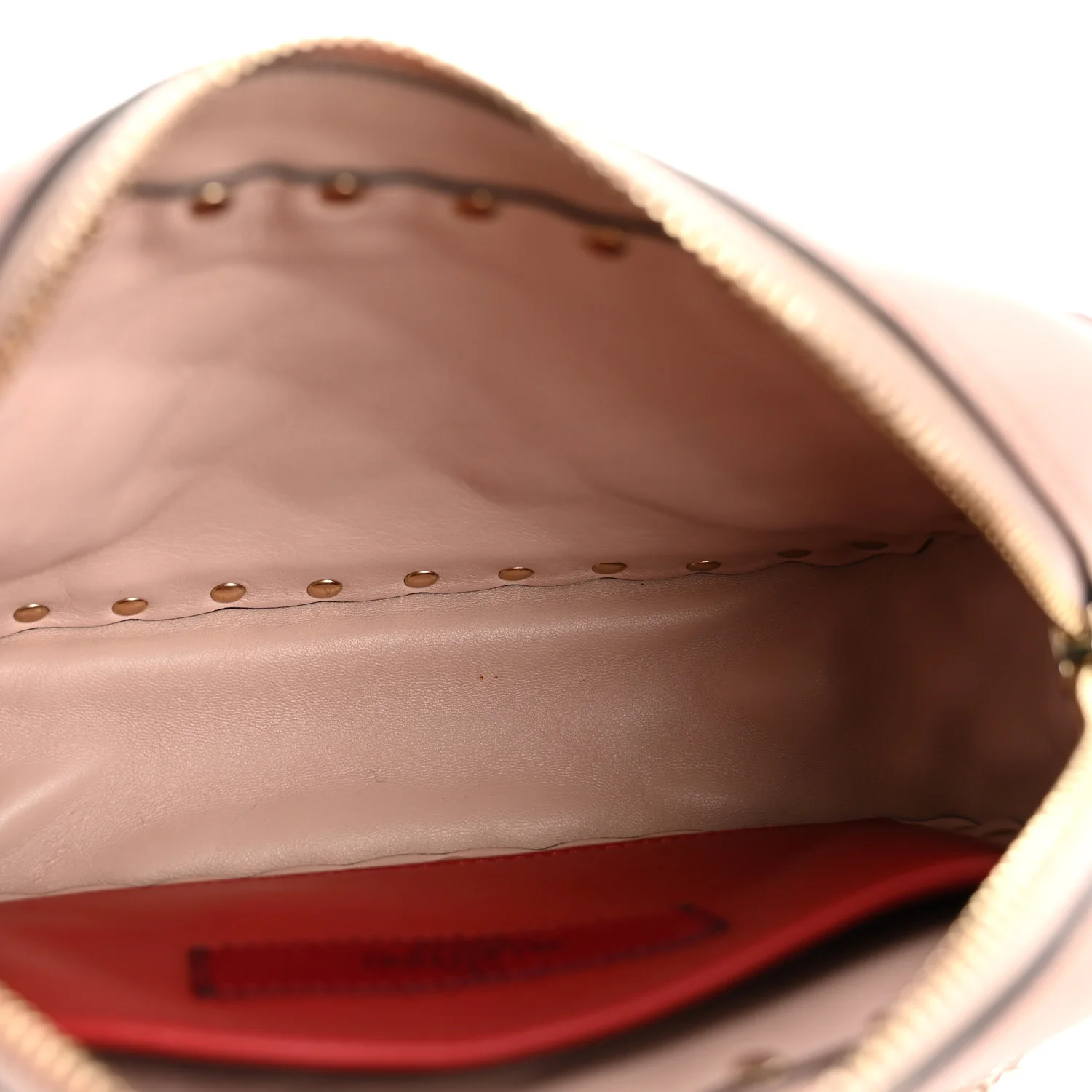 Nappa Rockstud Spike Camera Crossbody Bag Water Rose - Image 5