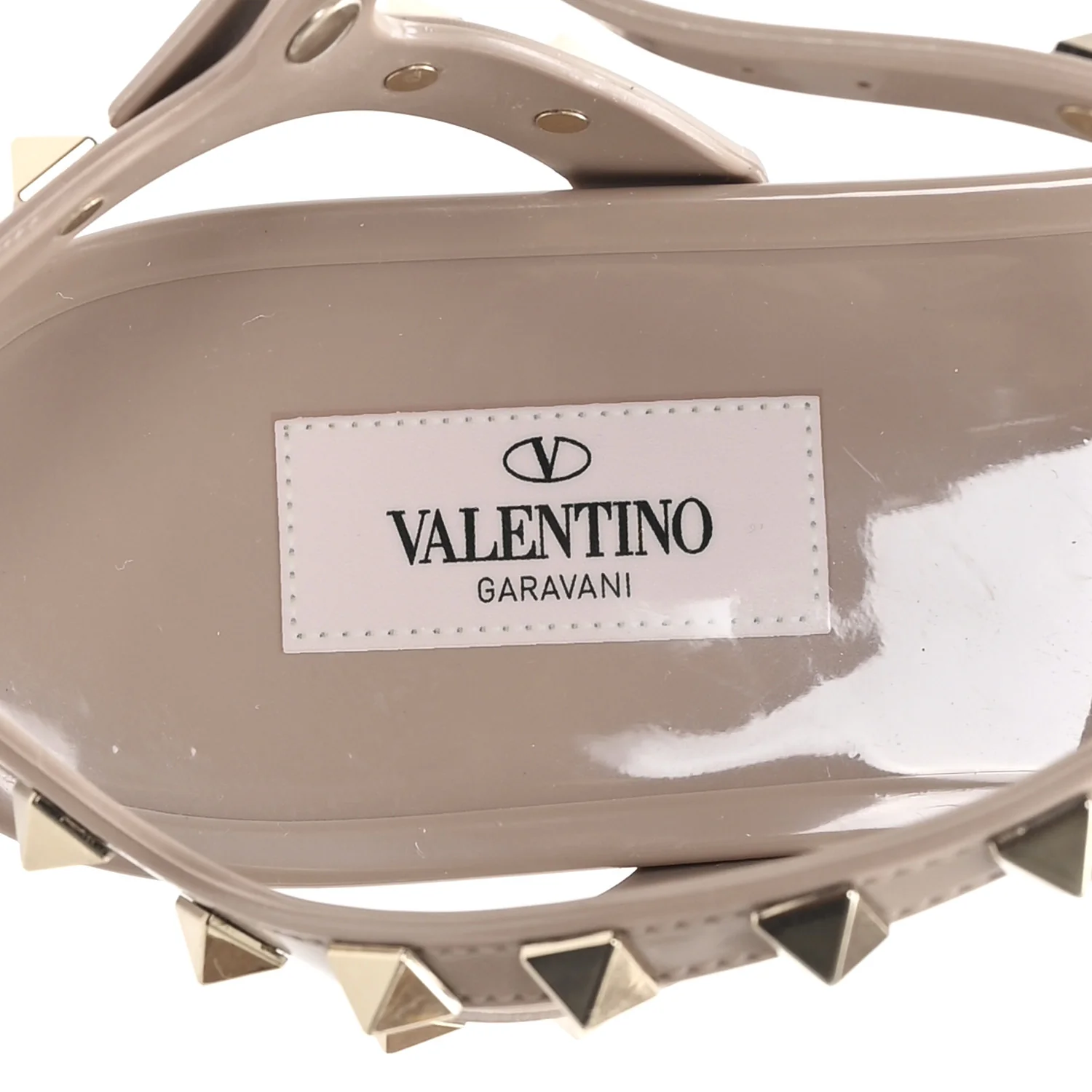 PVC Jelly Rockstud Caged Sandals 40 Poudre - Image 8