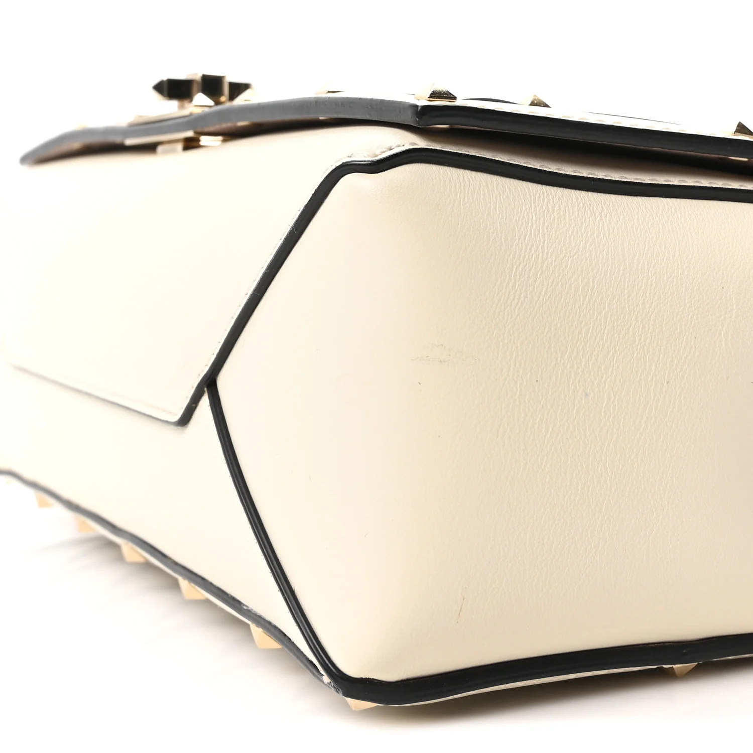 Smooth Calfskin Quilted Beehive Shoulder Bag Light Ivory - Image 9