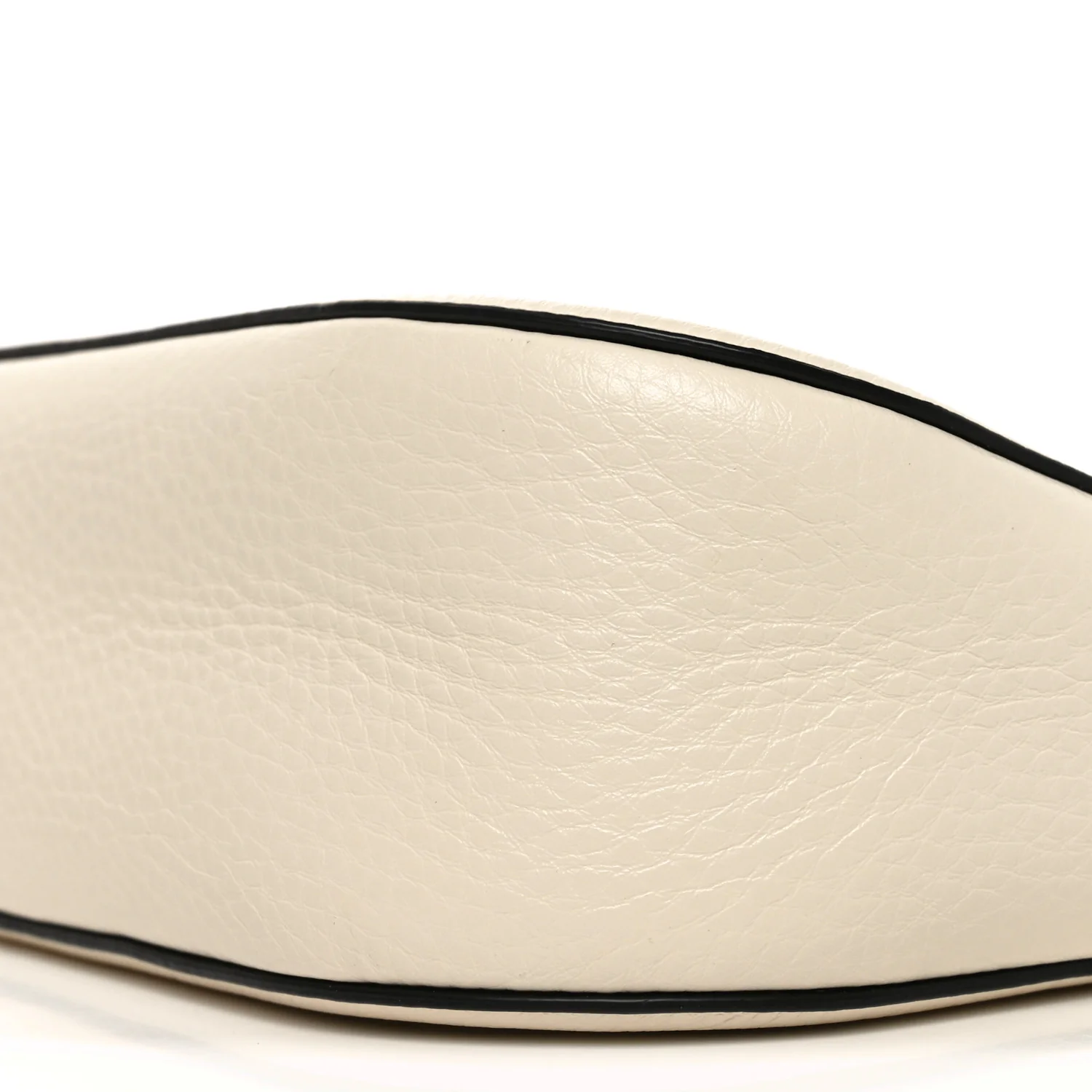 Soft Grainy Calfskin Alltime Shoulder Bag White - Image 10
