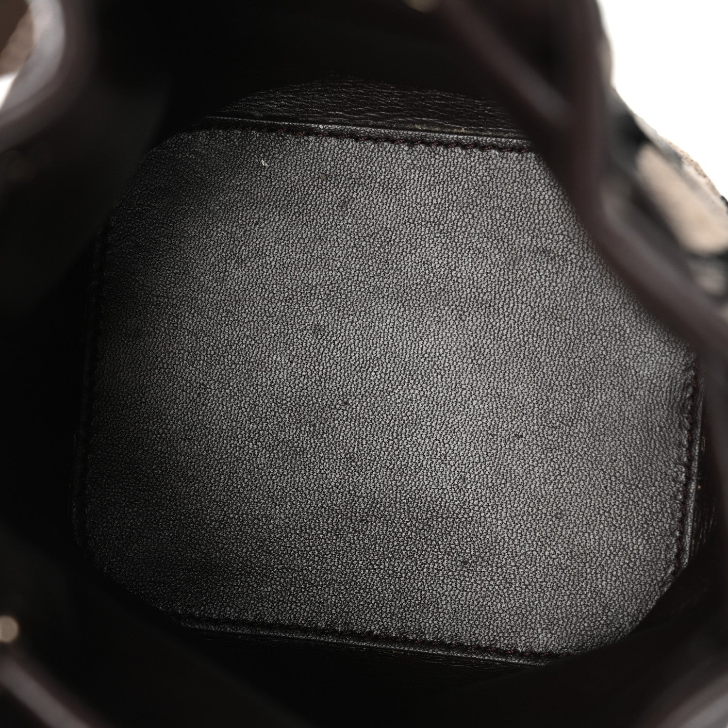 Toile Iconographe Nappa Mini Vlogo Signature Bucket Bag Naturale Black Fondant - Image 5