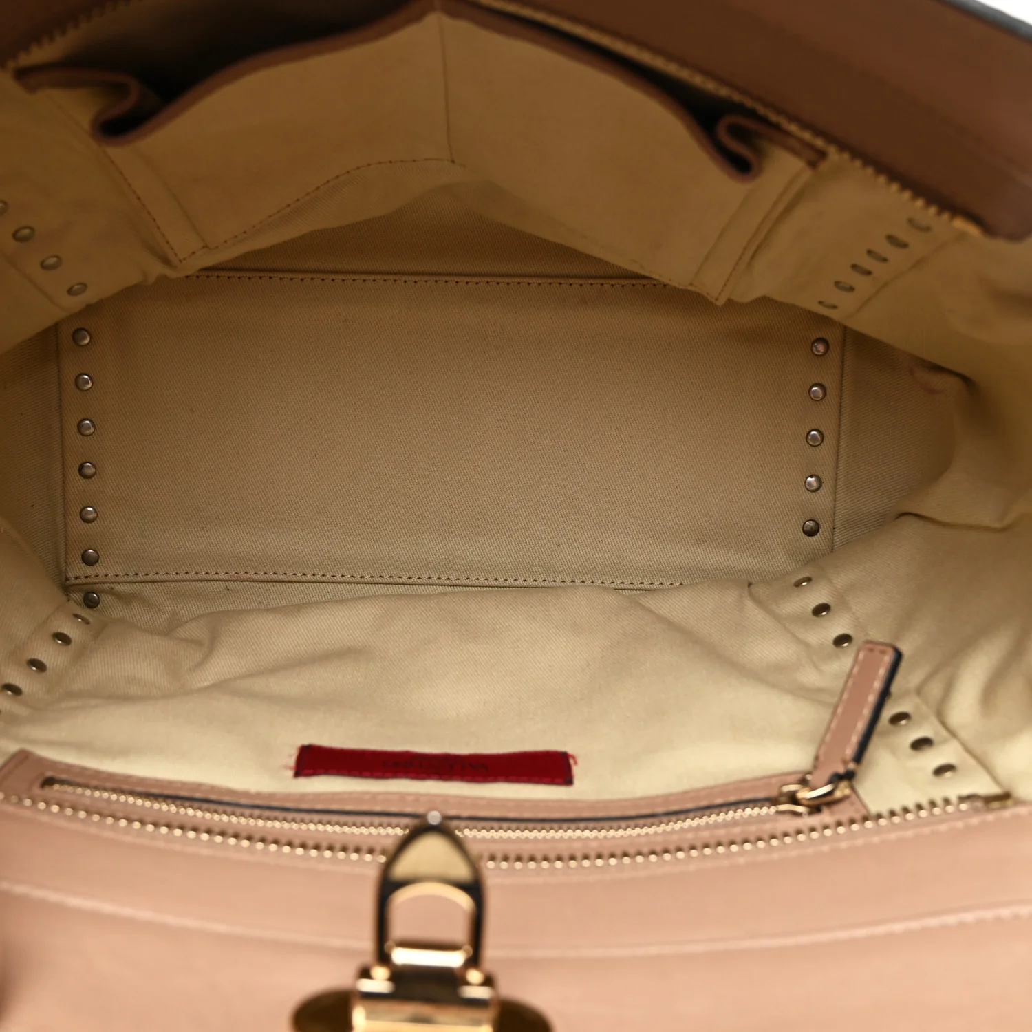 Vitello Rockstud Double Handle Tote Alpaca - Image 5