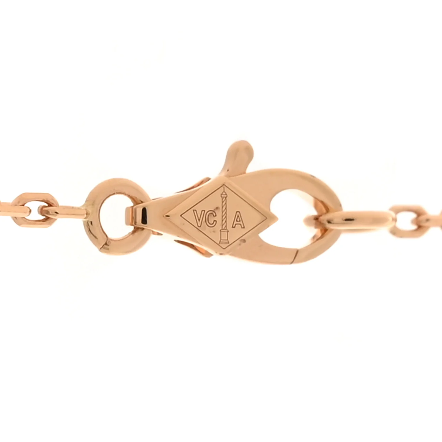 18K Rose Gold 16 Motifs Sweet Alhambra Necklace - Image 4