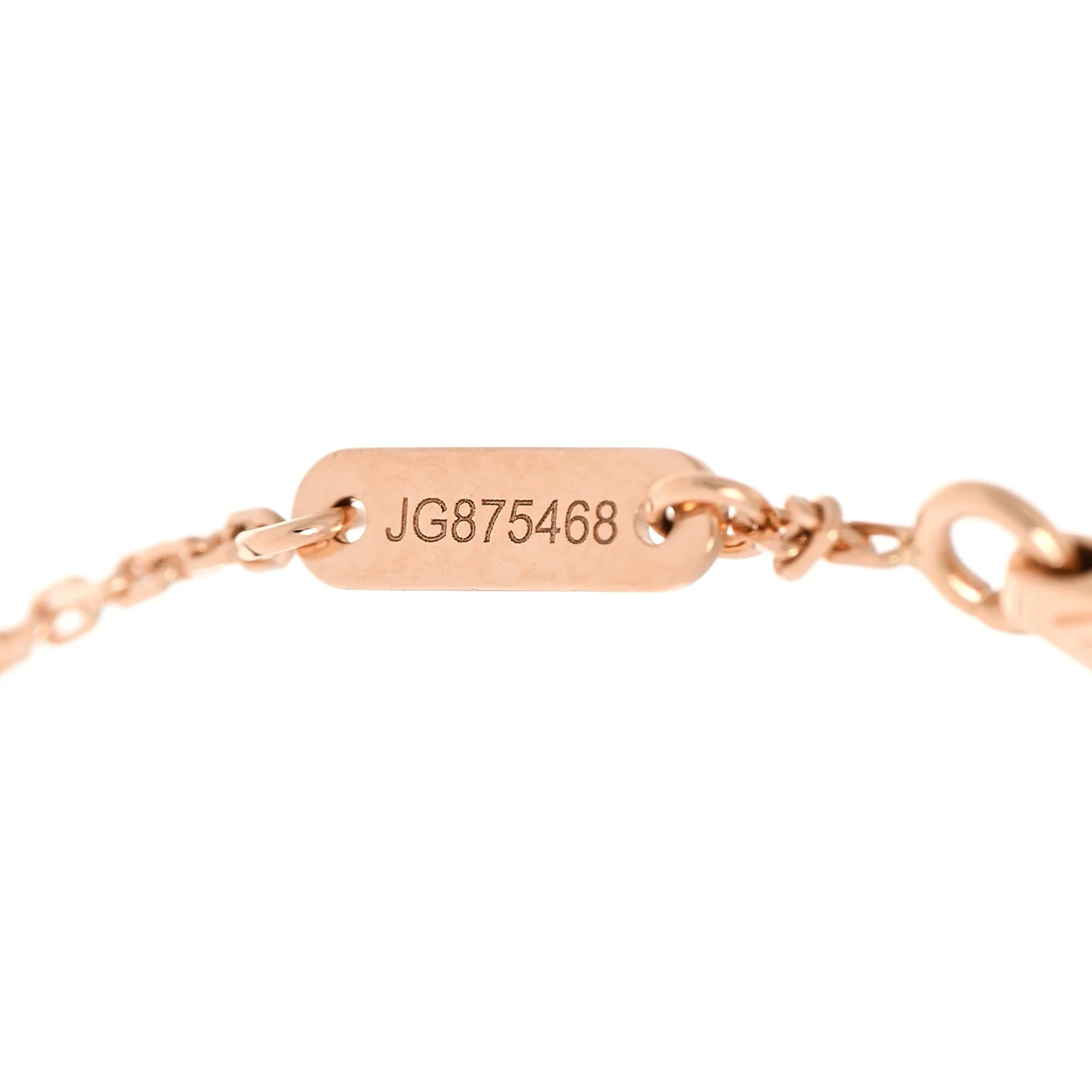 18K Rose Gold Carnelian Sweet Alhambra Bracelet - Image 3