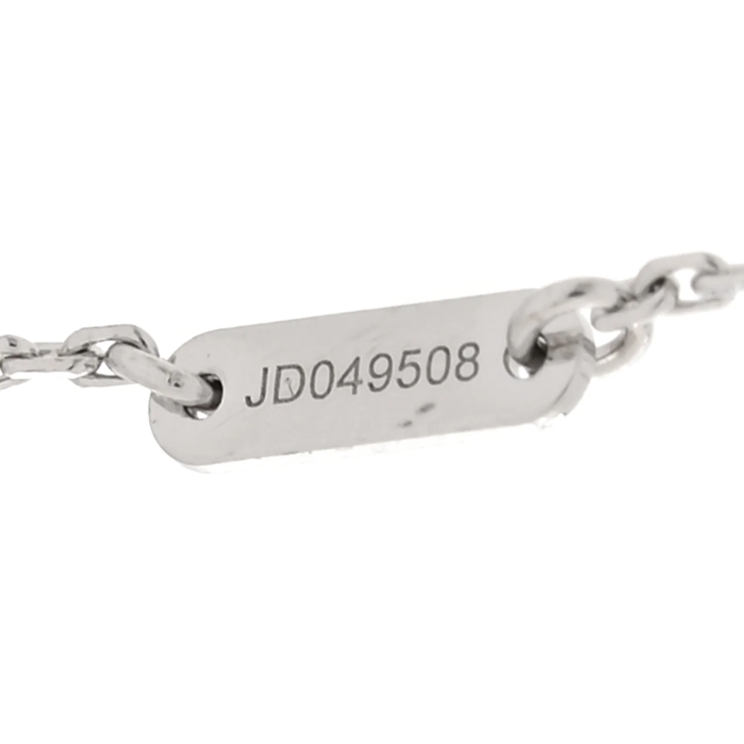 18K White Gold Diamond Sweet Alhambra Bracelet - Image 5