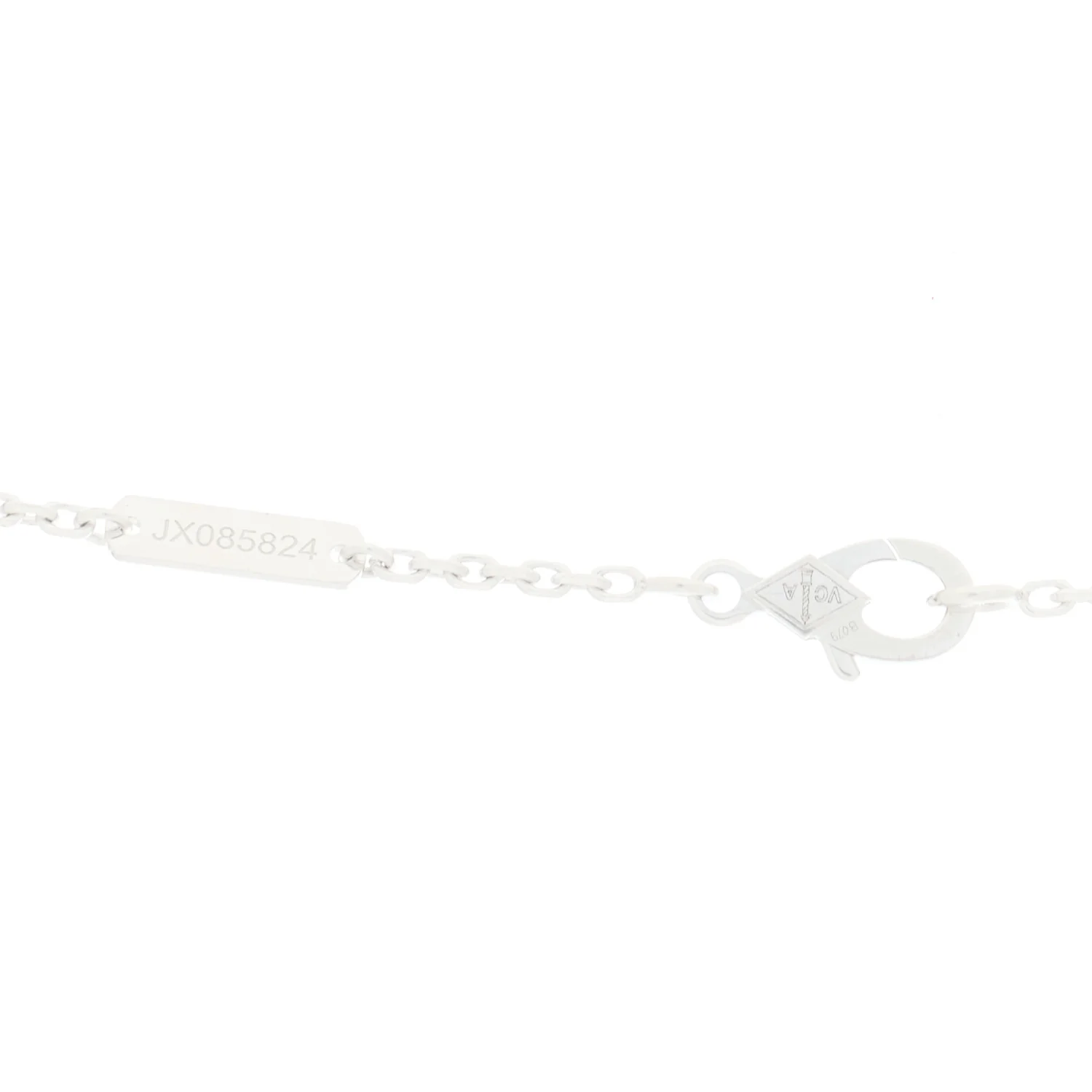 18K White Gold Diamond Two Butterfly Pendant Necklace - Image 4