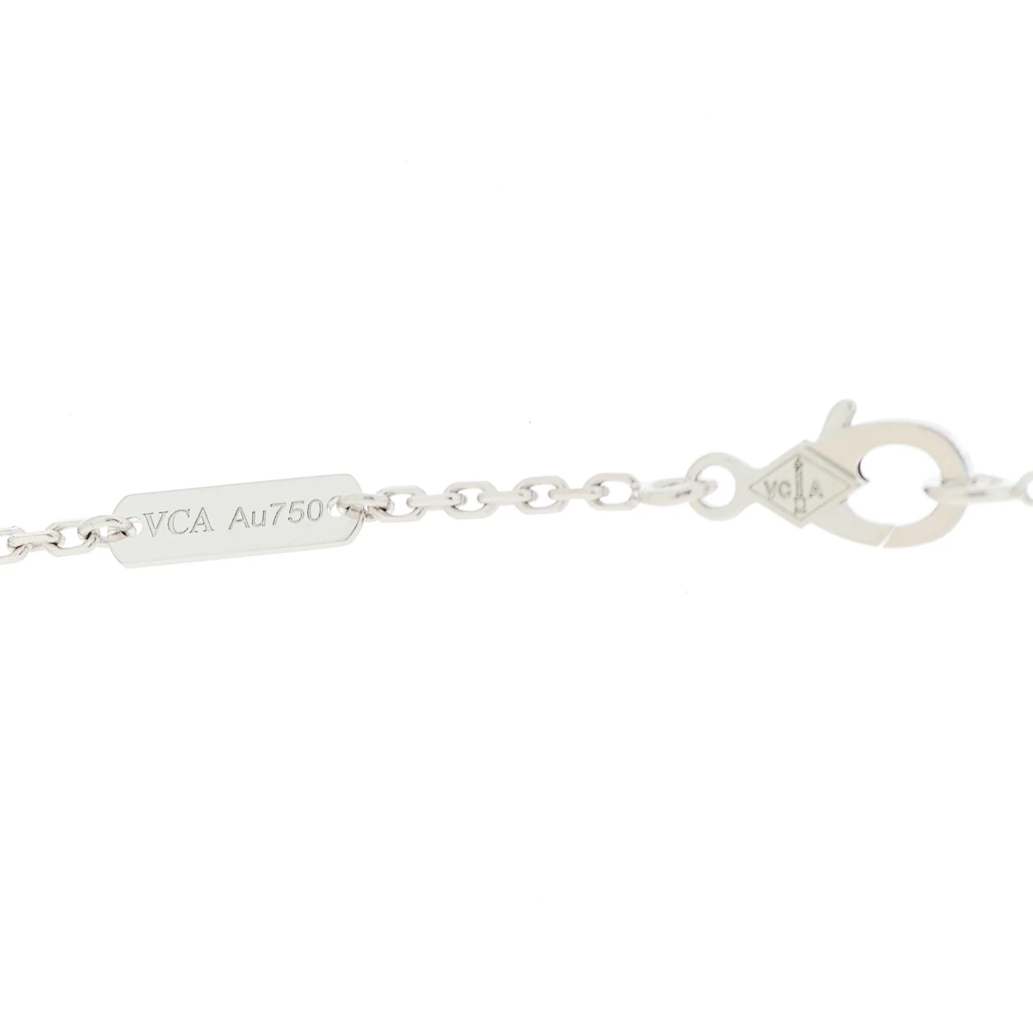 18K White Gold Diamond Two Butterfly Pendant Necklace - Image 5