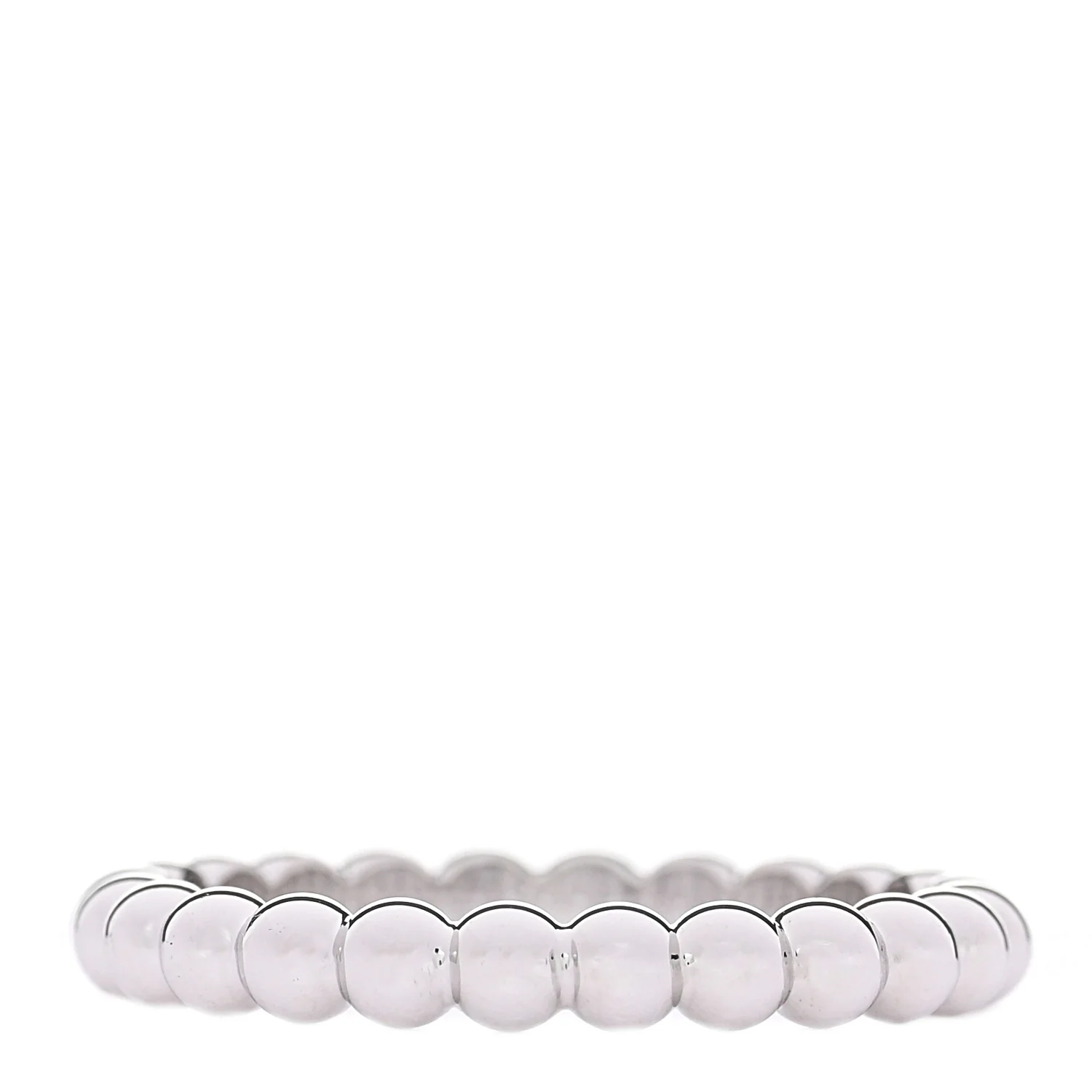 18K White Gold Small Perlee Ring 53 6.5 - Image 3