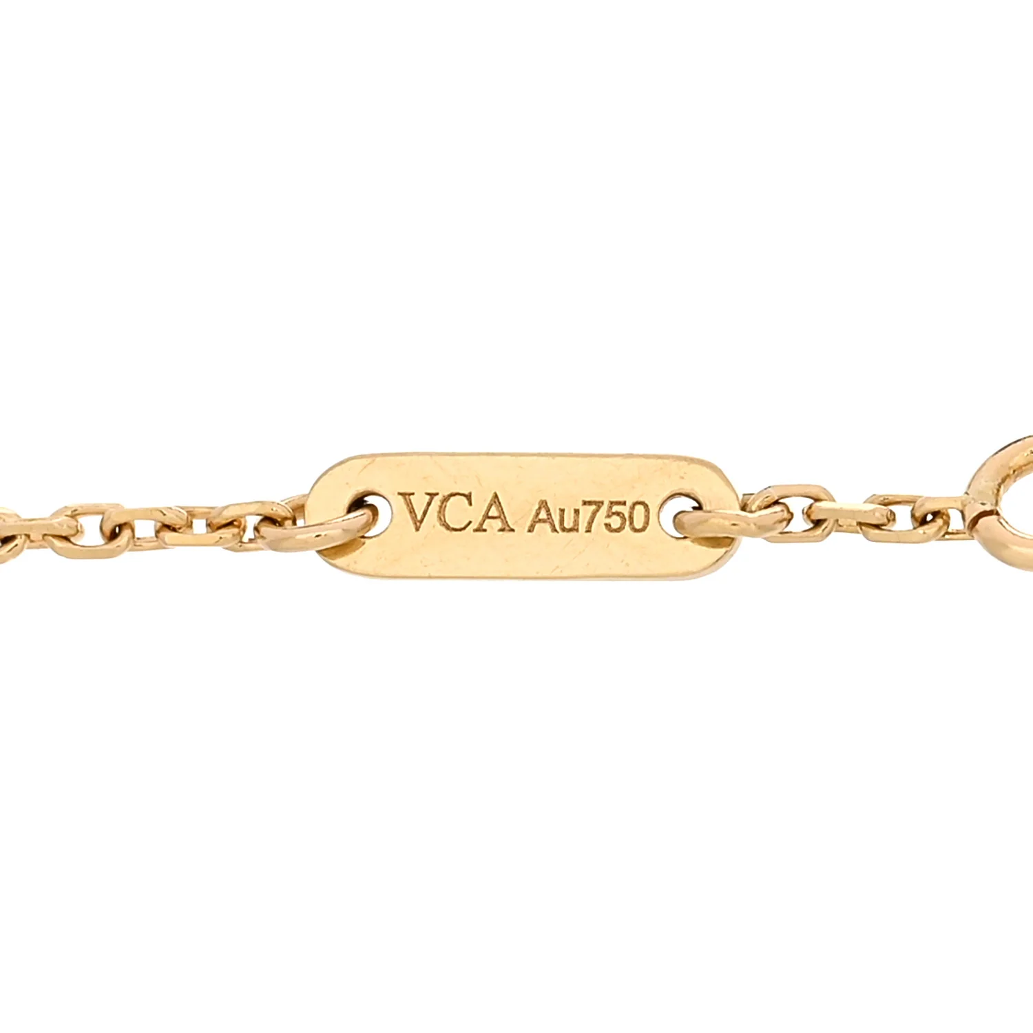 18K Yellow Gold Mother of Pearl Sweet Alhambra Bracelet - Image 3