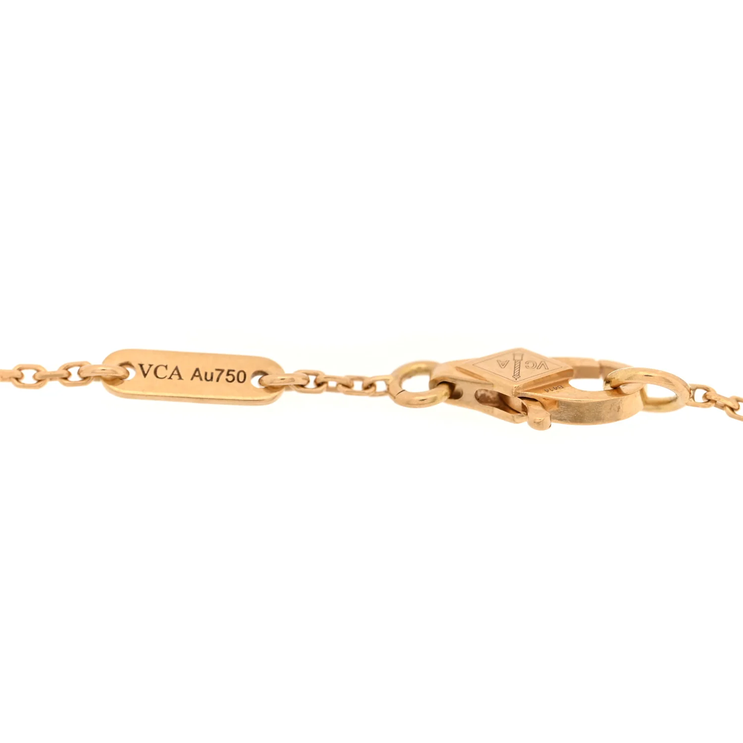 18K Yellow Gold Mother of Pearl Sweet Alhambra Bracelet - Image 3